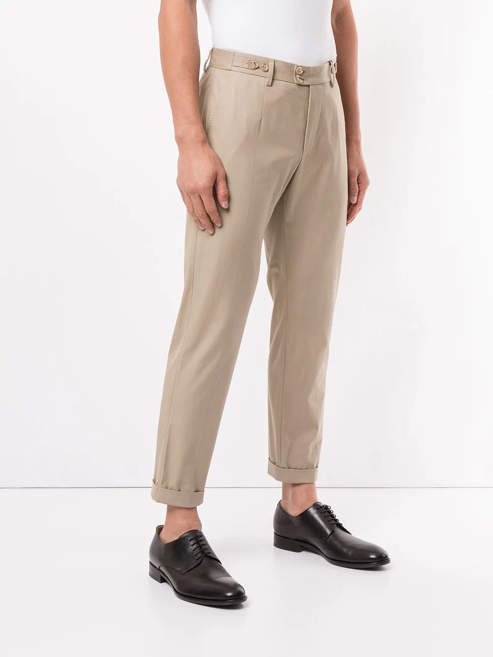 cropped chino trousers - 3