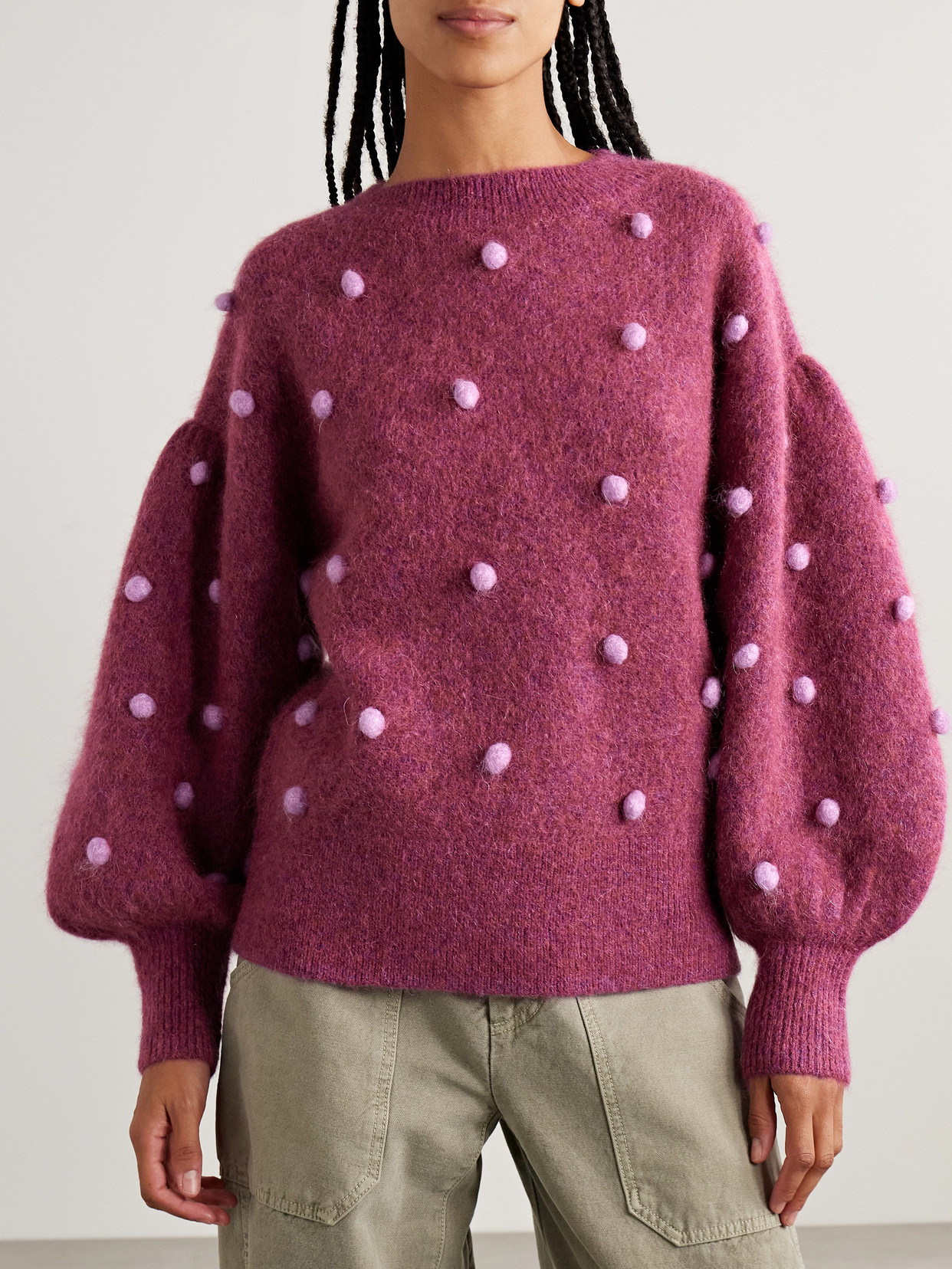 Elia Pompom-embellished Knitted Sweater - 4