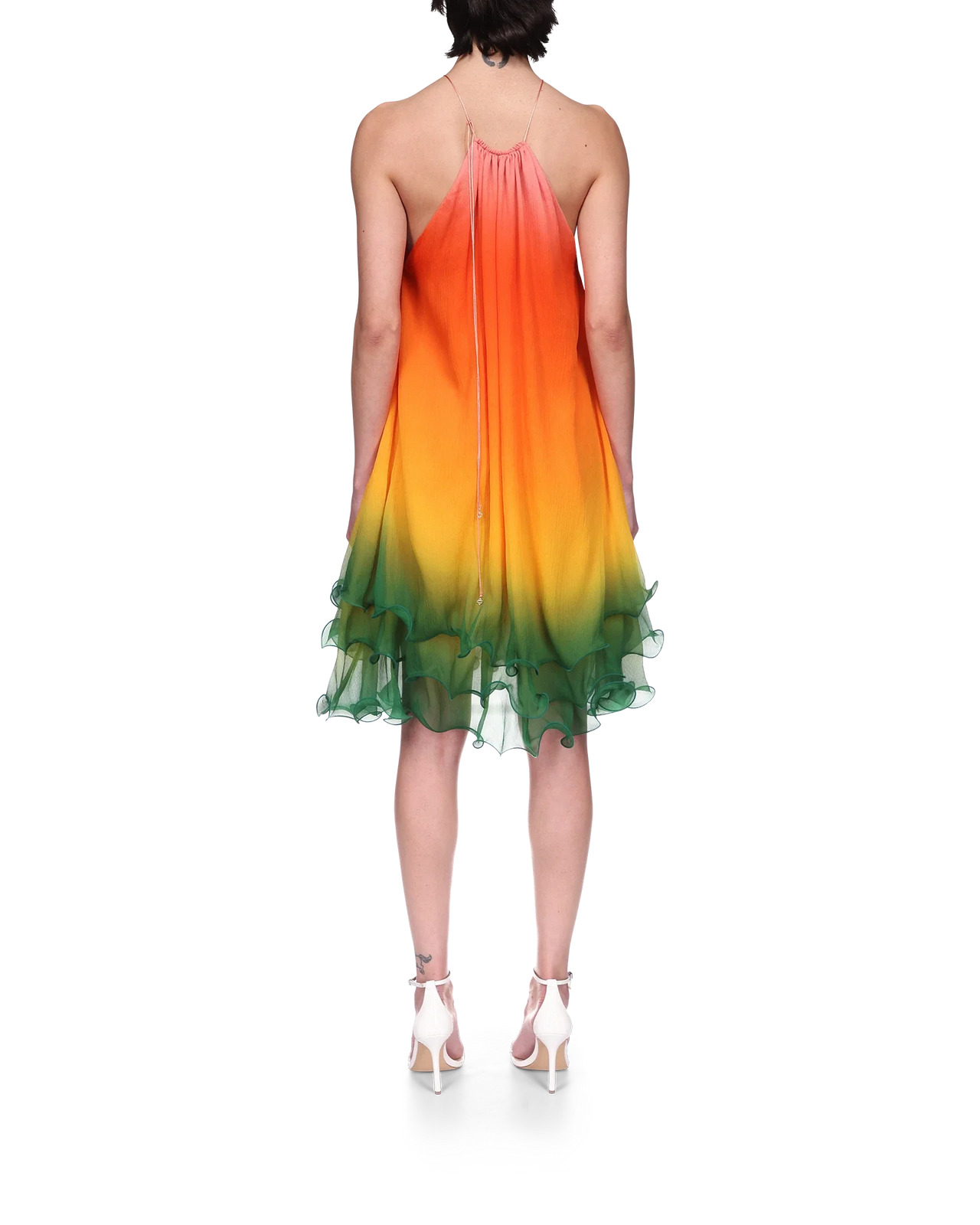 Rainbow Gradient Cocktail Dress - 4