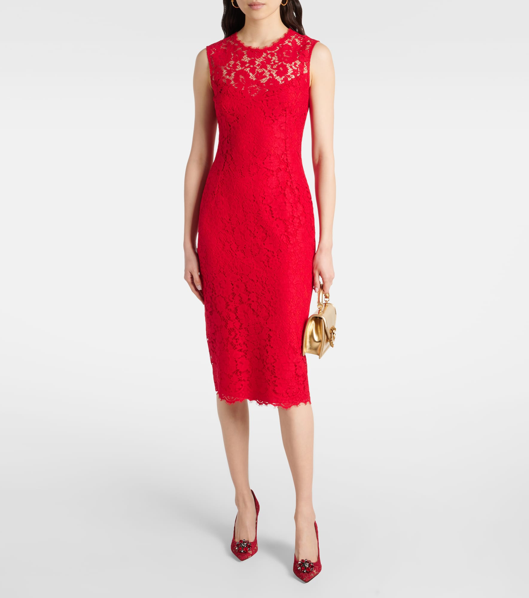 Bellucci embellished lace pumps - 3