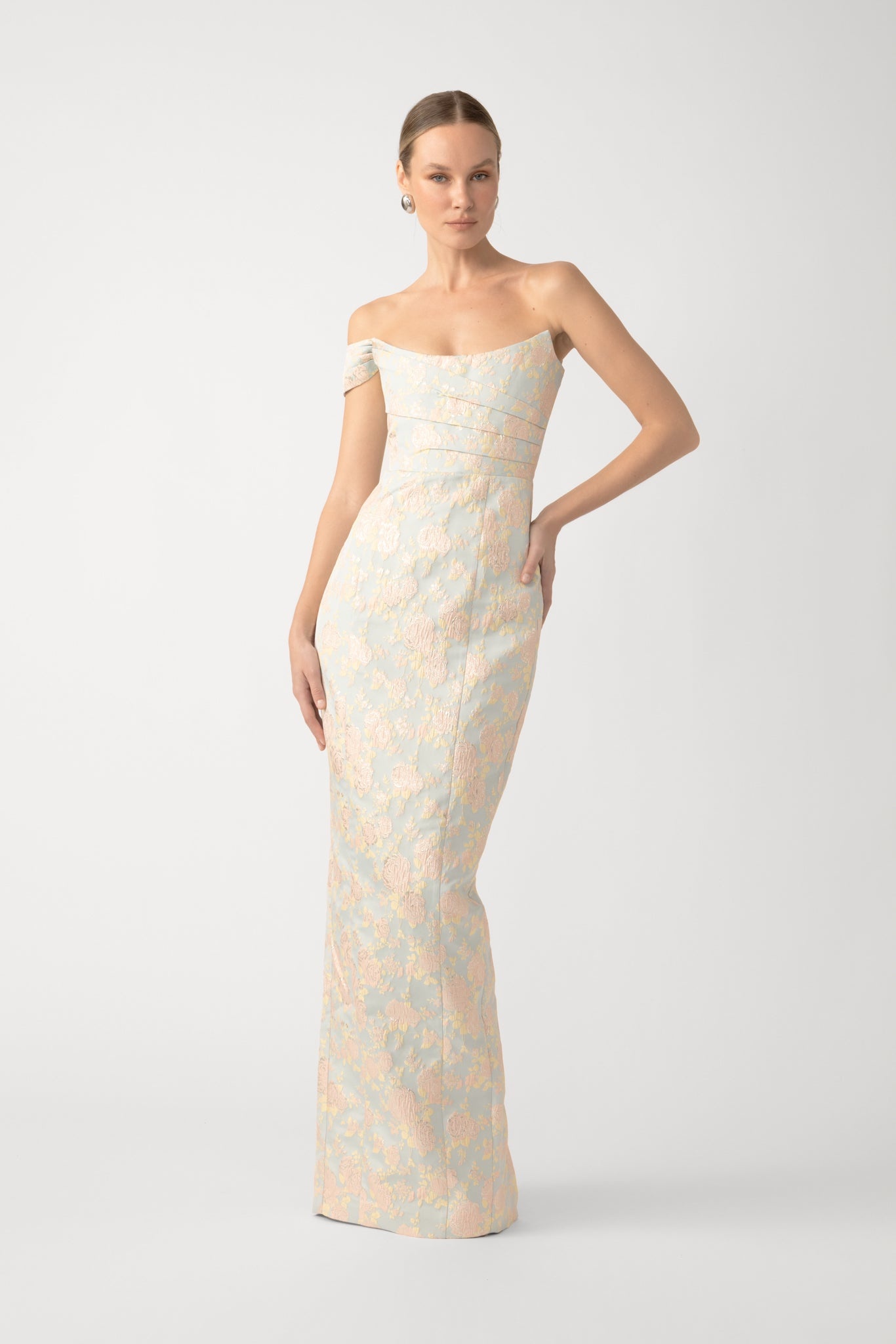 JACKSON JACQUARD GOWN - 2