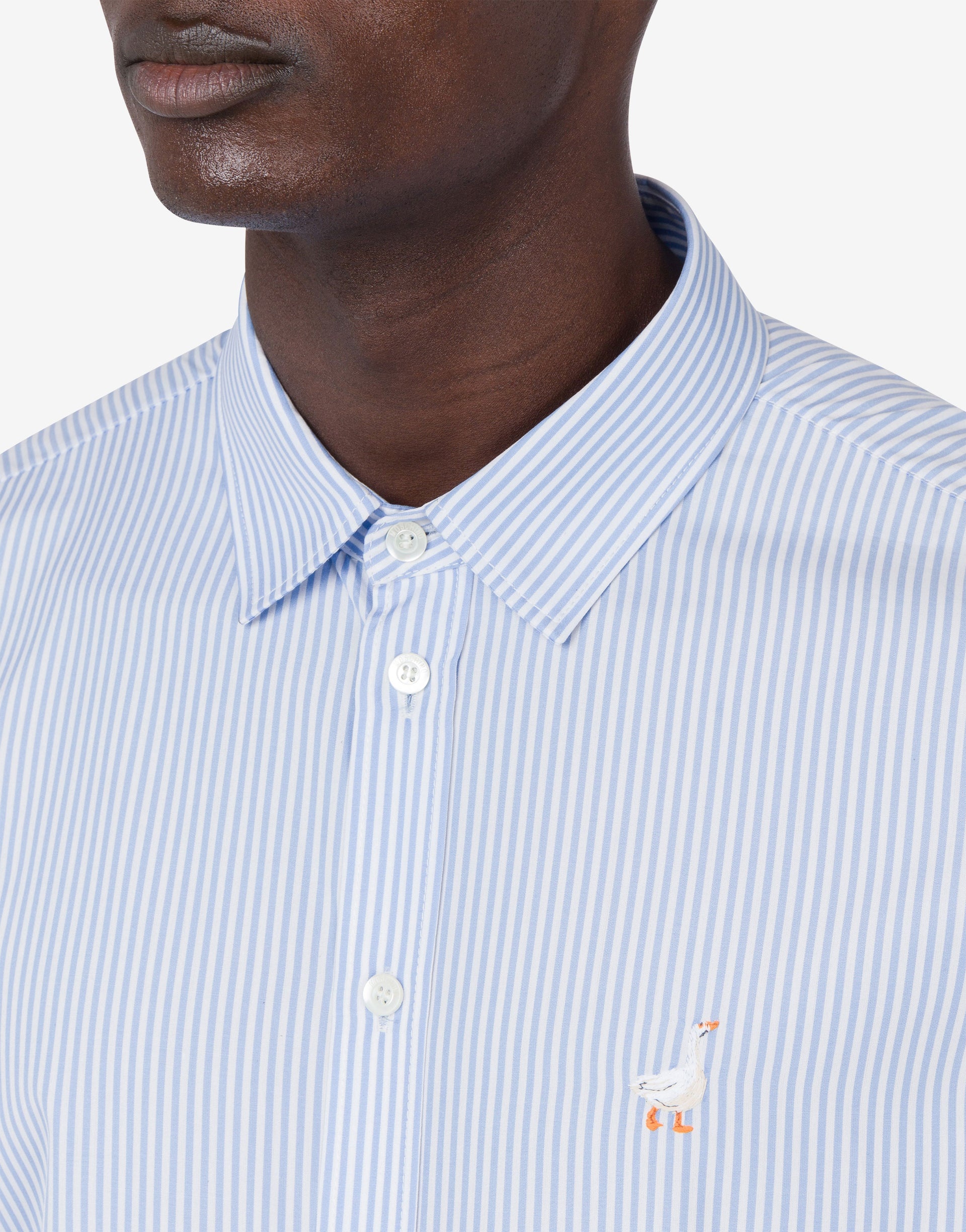 POPLIN SHIRT GOOSE EMBROIDERY - 3