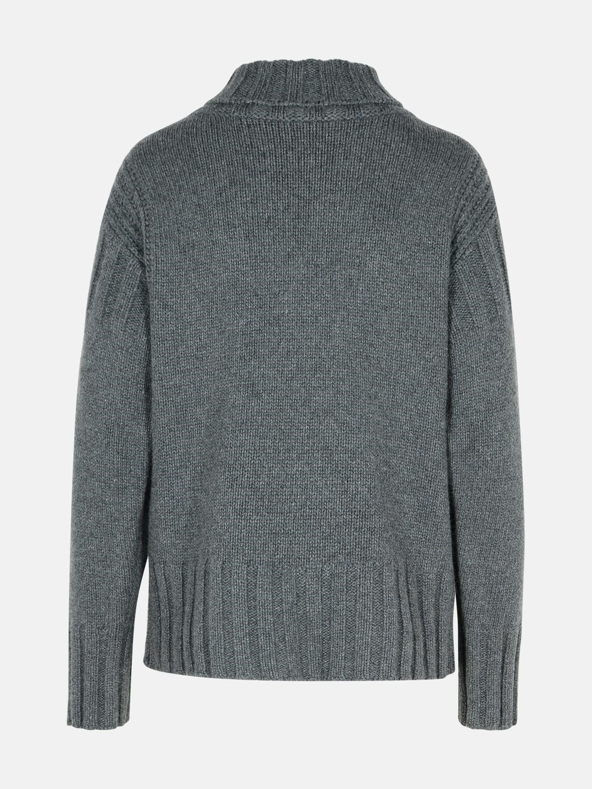 GREY CASHMERE SWEATER - 3