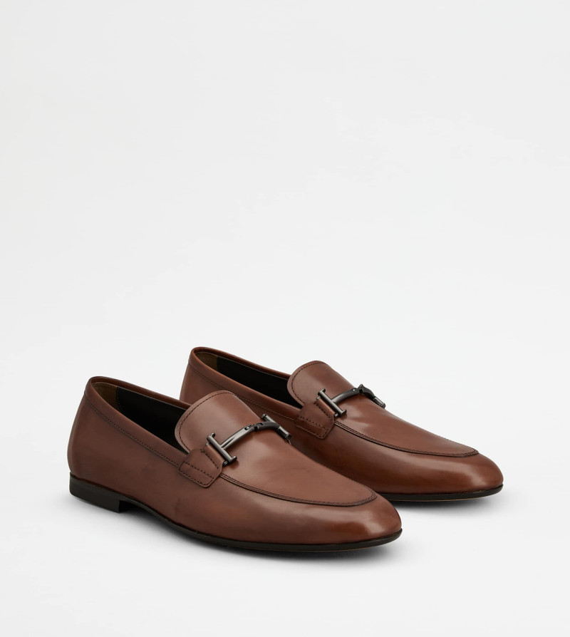 LOAFERS IN LEATHER - BROWN 4