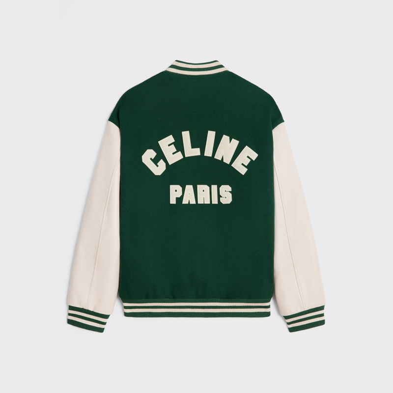 CELINE celine loose teddy jacket in textured wool outlook