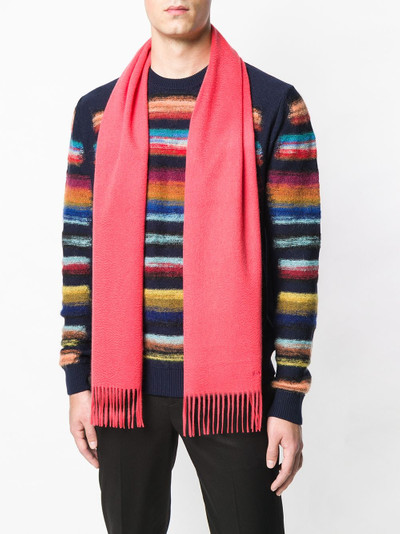 Paul Smith fringed scarf outlook