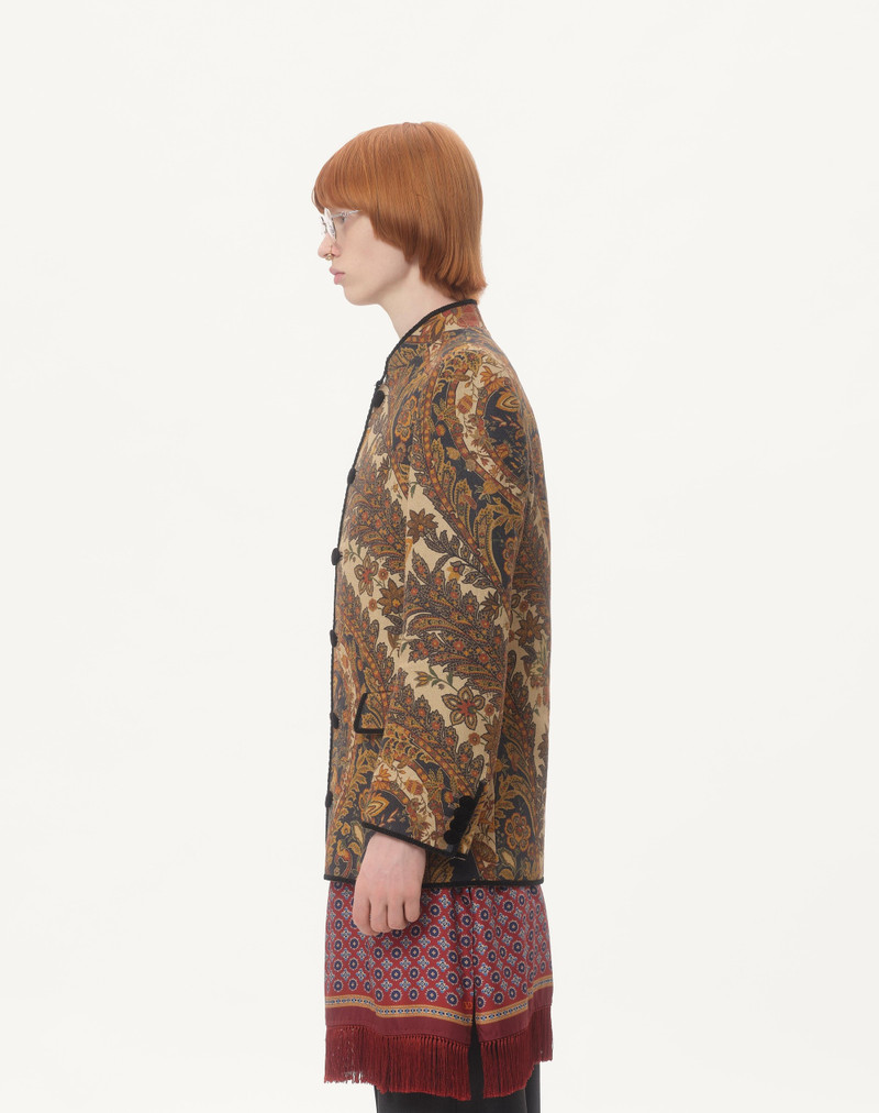 HEMP JACKET WITH VOYAGE IMAGINAIRE PRINT 7