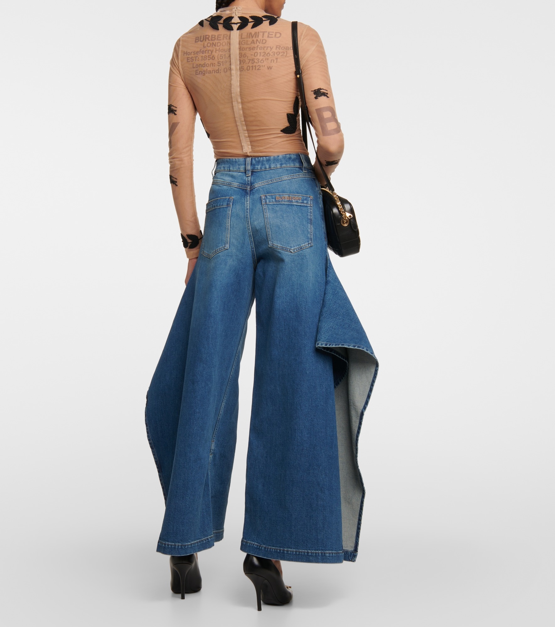 High-rise wide-leg jeans - 3