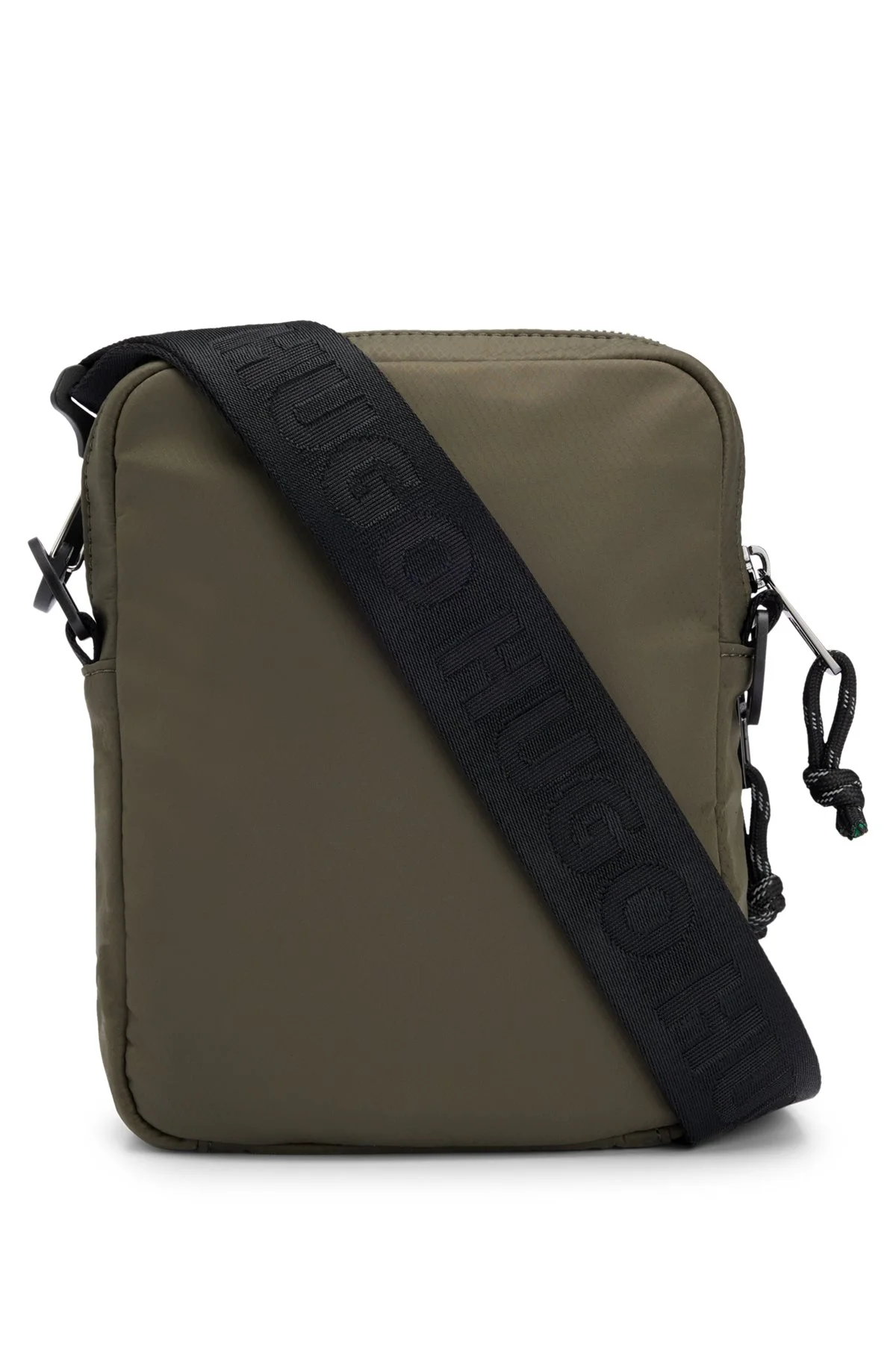 REPORTER BAG WITH CONTRAST LOGO AND MESH OVERLAY - 1