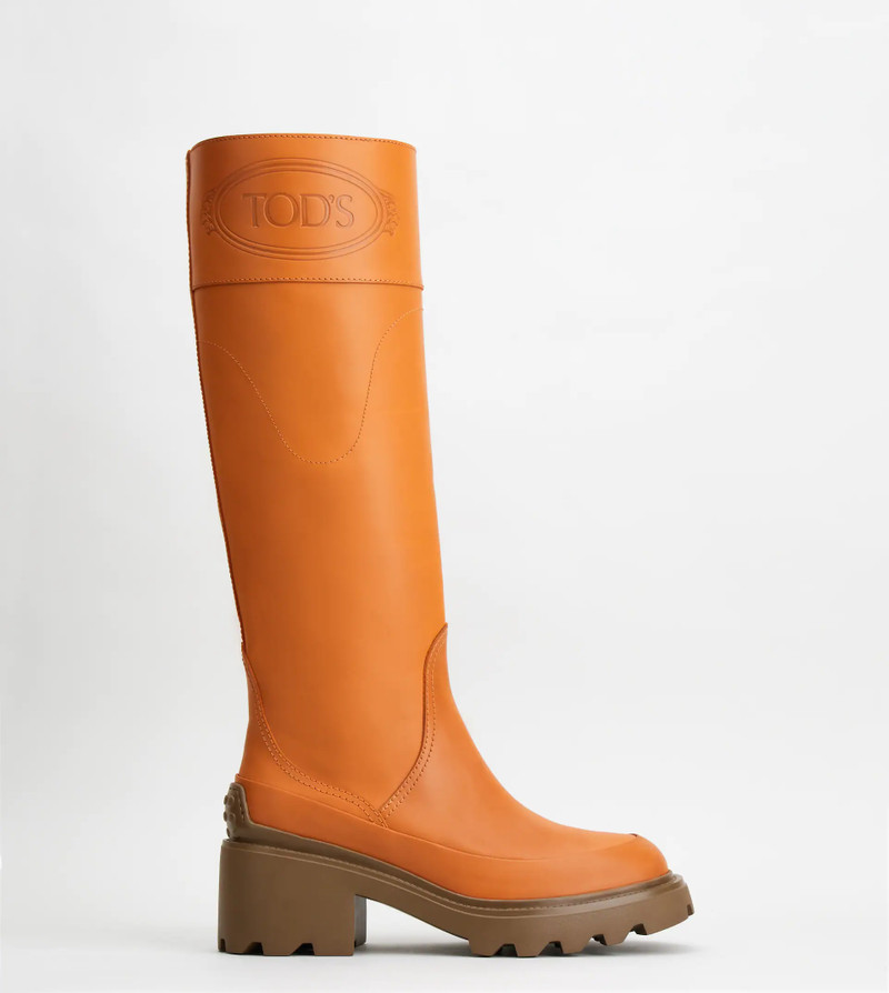 BOOTS IN LEATHER - BROWN 1