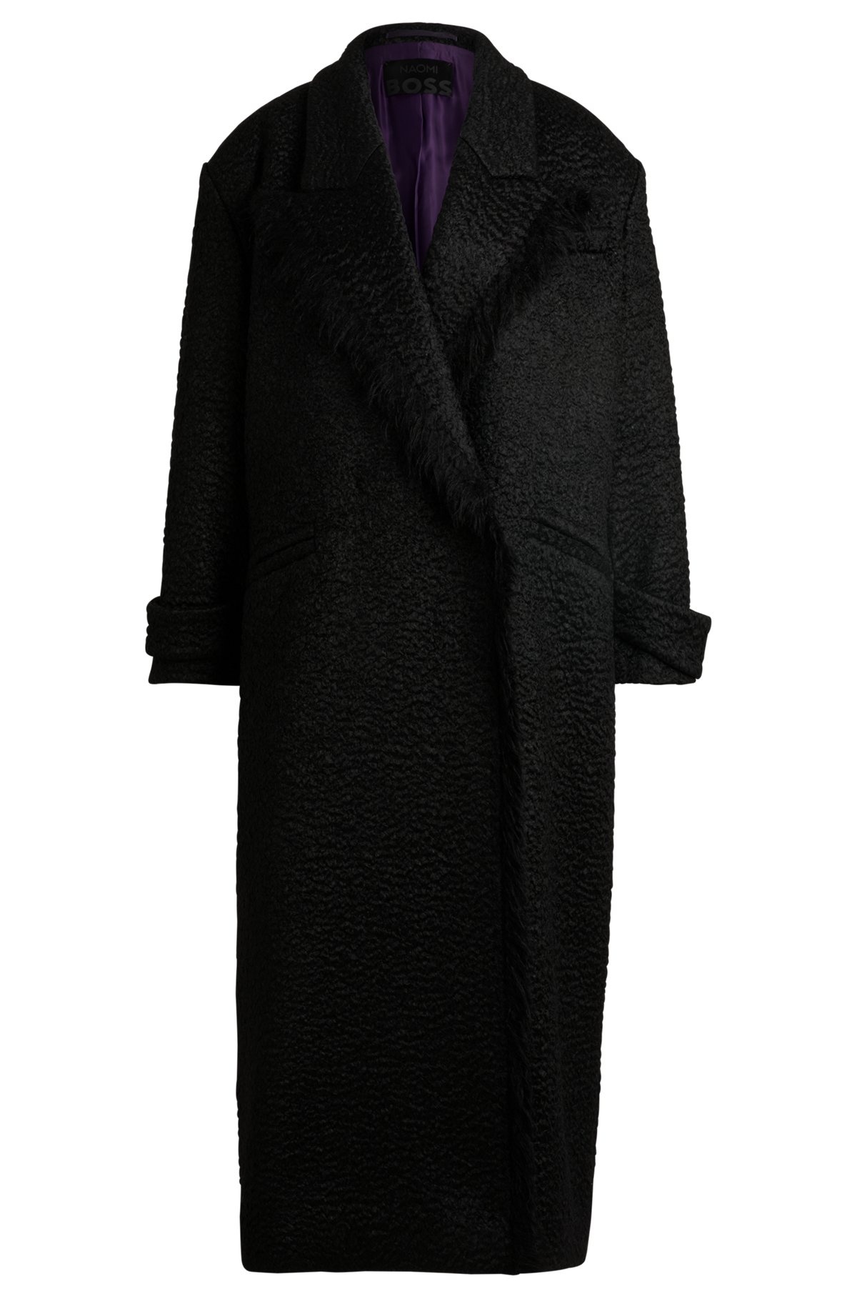 NAOMI X BOSS OVERSIZE-FIT COAT IN WOOL - 1