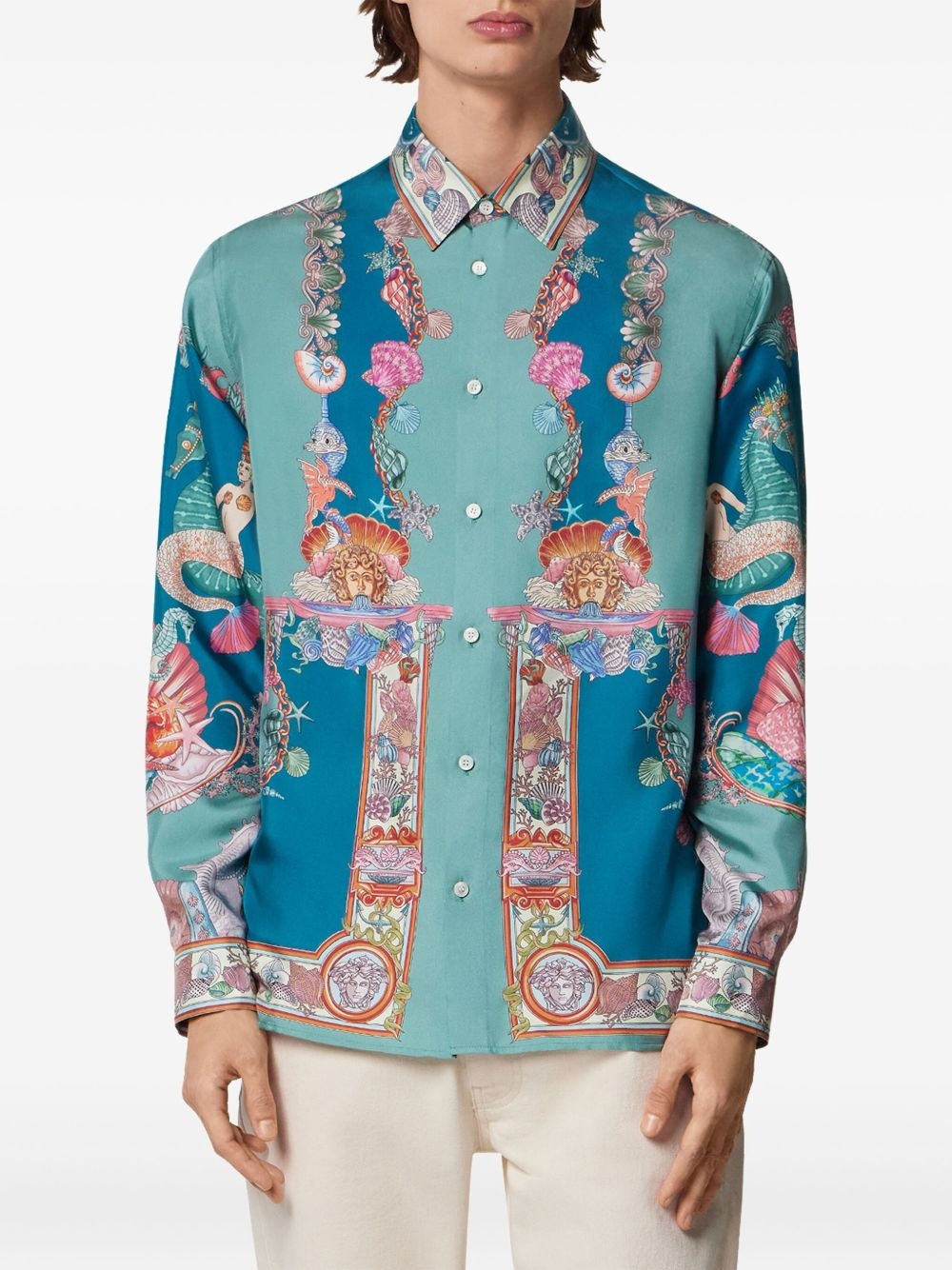 Coral Theatre silk shirt - 3