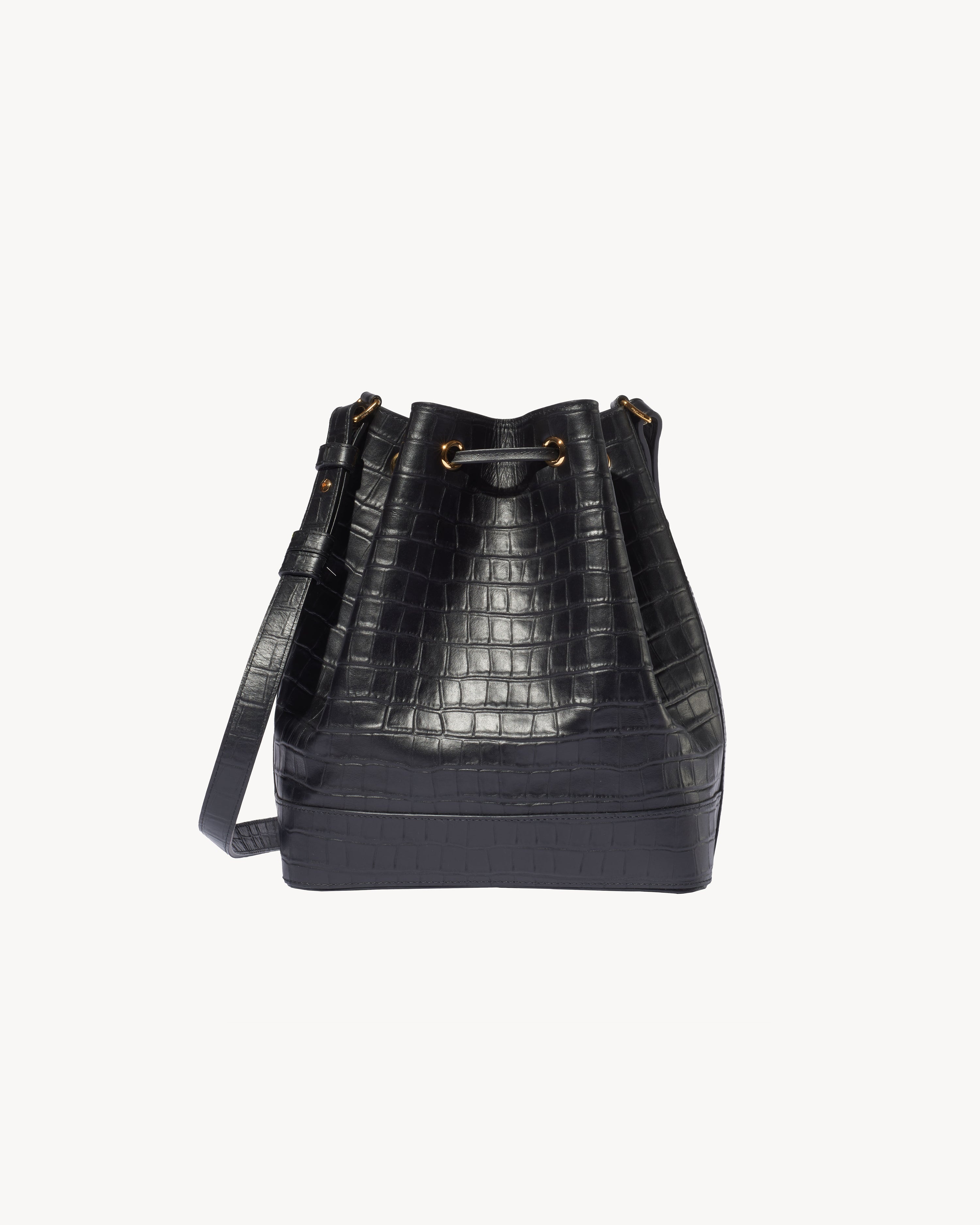 BRIGITTE BUCKET BAG CROC - 6