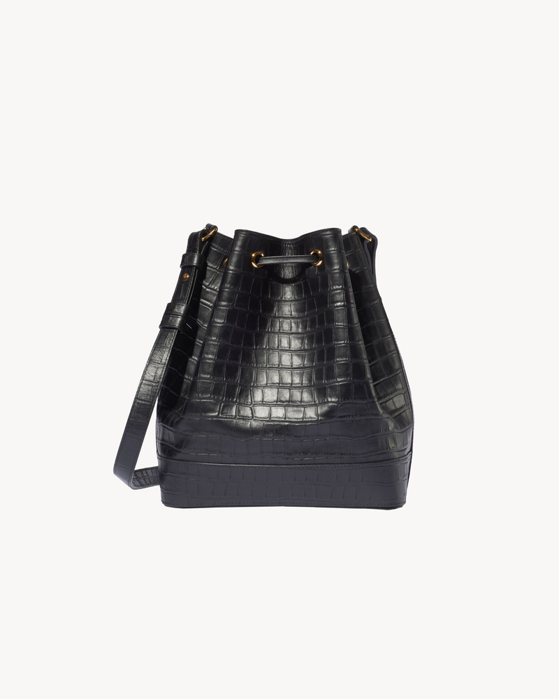 BRIGITTE BUCKET BAG CROC 6
