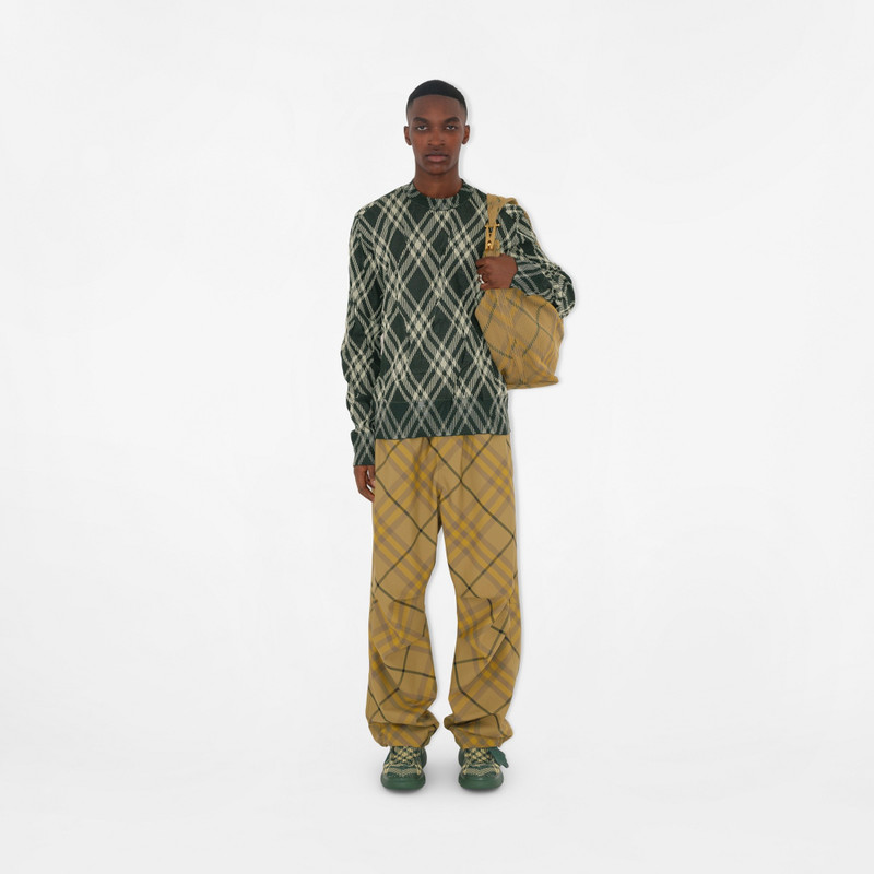 Burberry Check Cotton Blend Sweater outlook