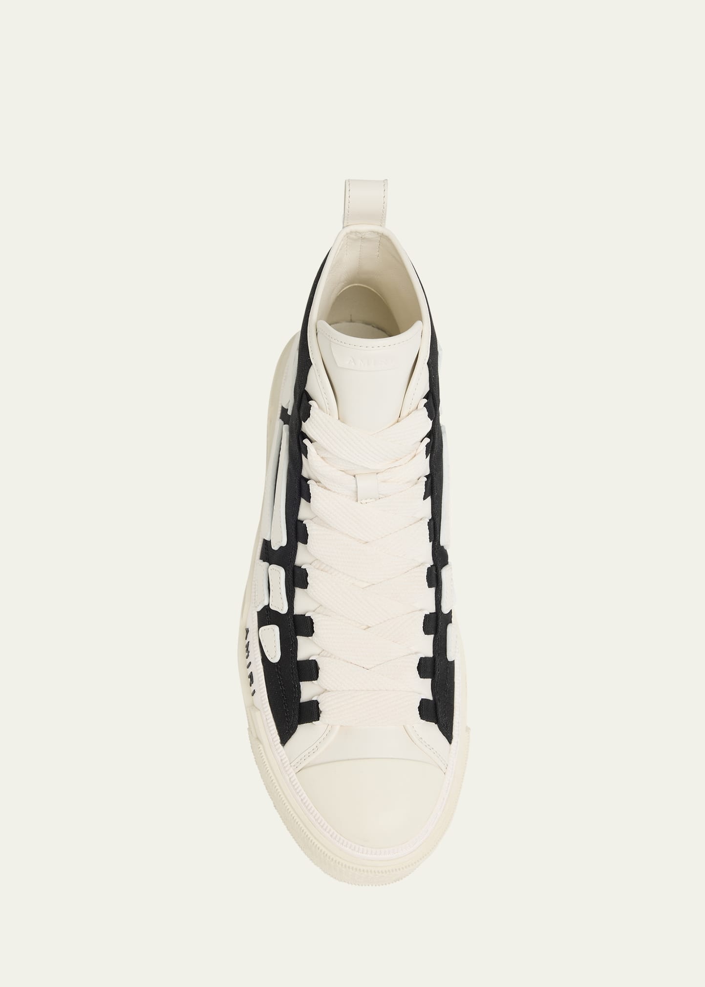 Men's Skel Court Canvas and Leather High-Top Sneakers - 5