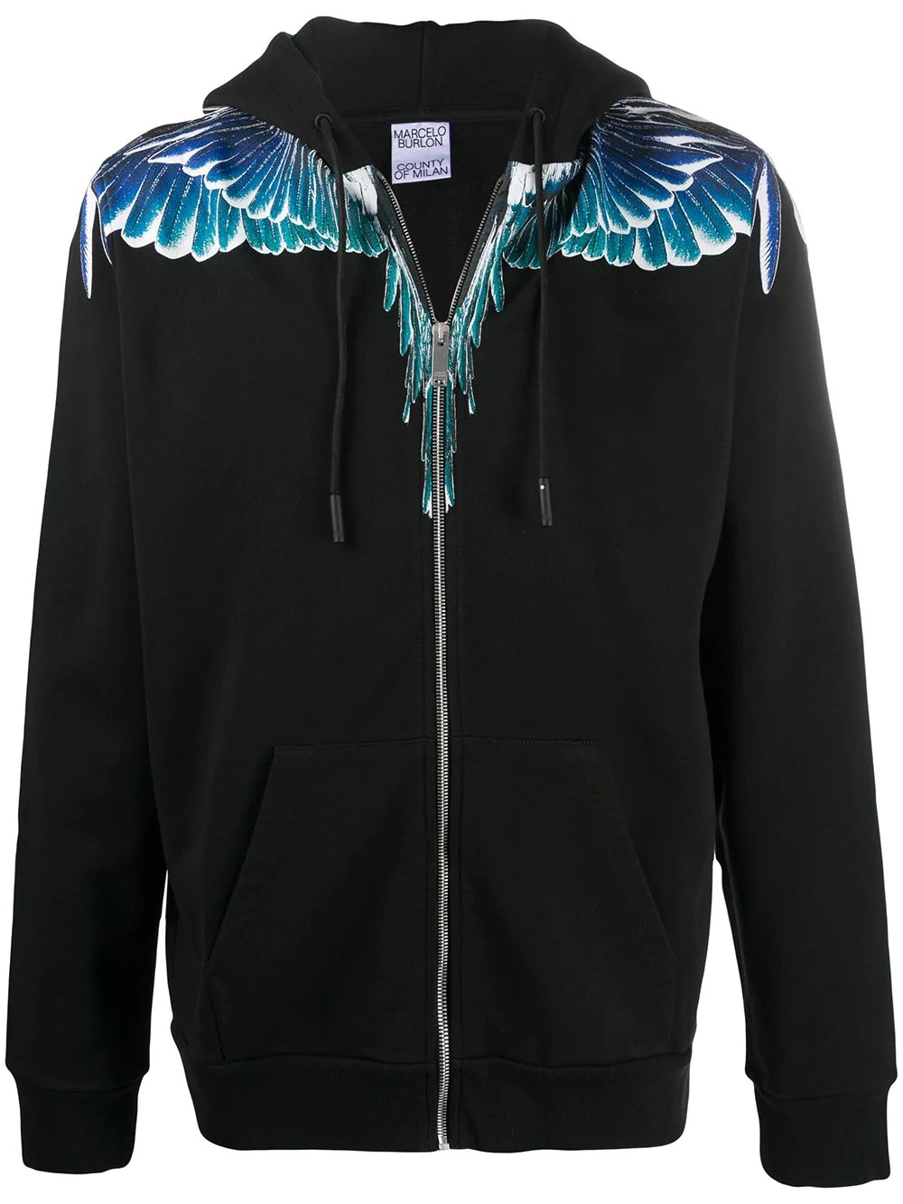 wing print hoodie - 1