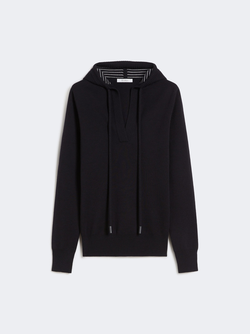 DIVO Fitted wool jumper - NAVY 7