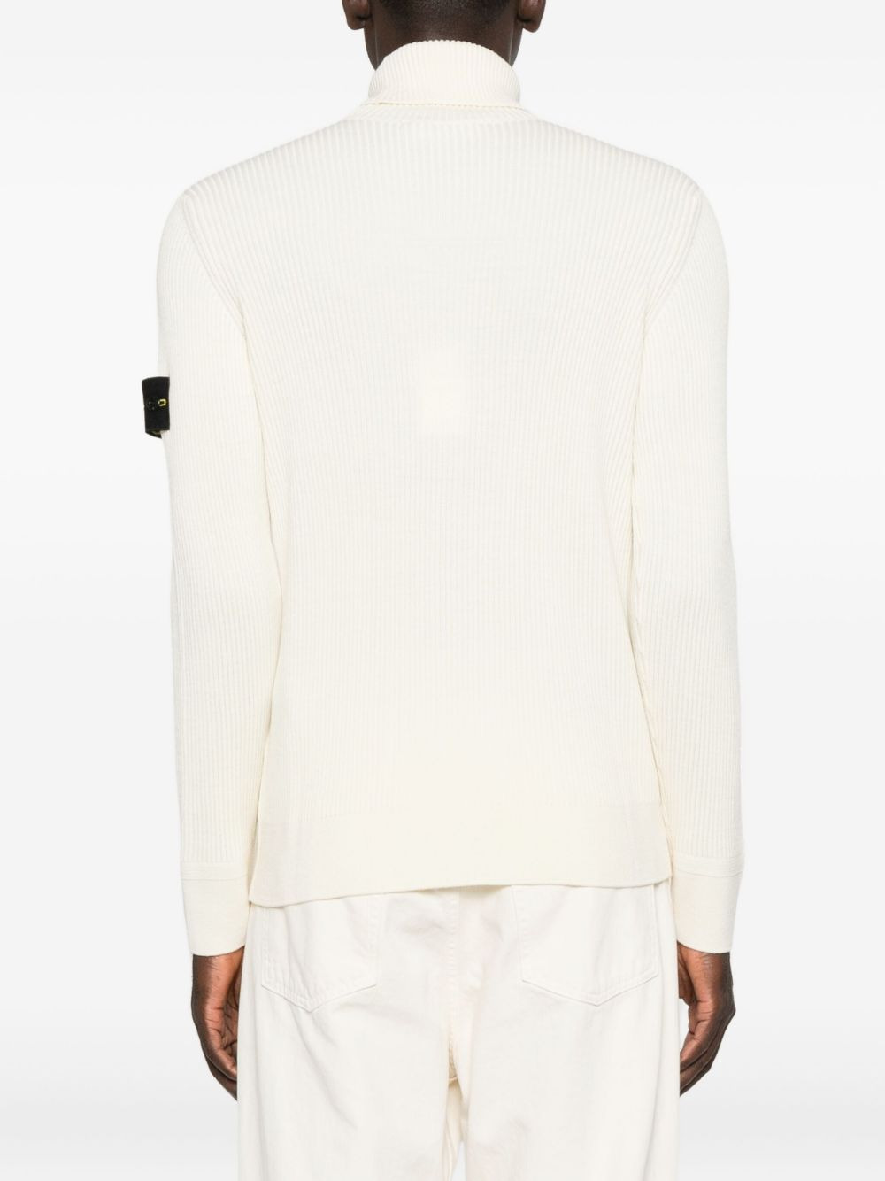 ribbed high-neck sweater - 3