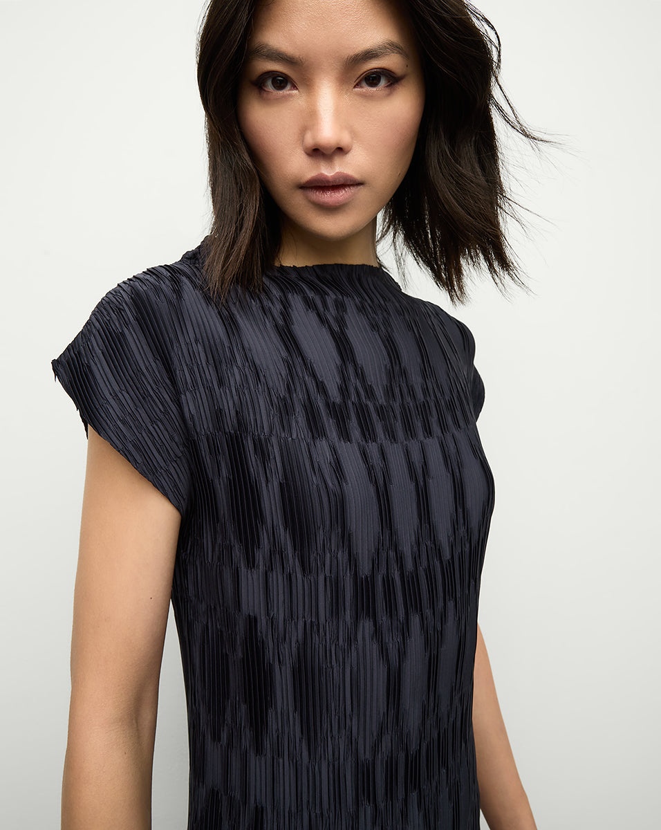 GRAMERCY PLEATED DRESS - 3