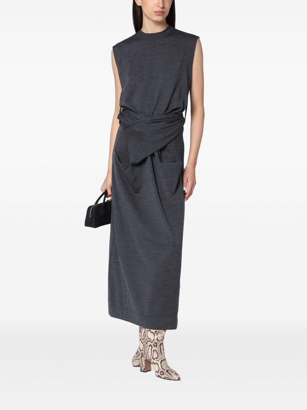 wrap-effect dress - 2