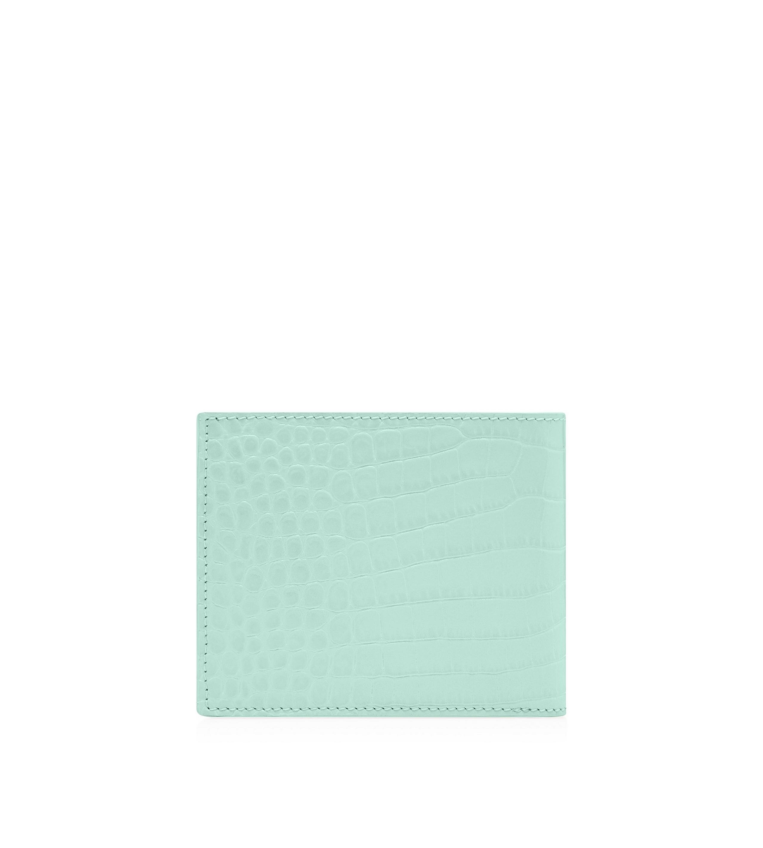 PRINTED CROC BIFOLD WALLET - 3