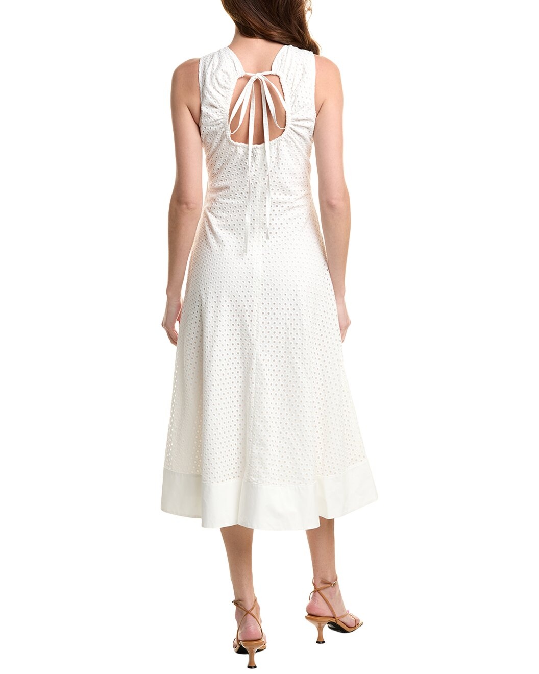 Proenza Schouler White Label Juno Eyelet Midi Dress - 2