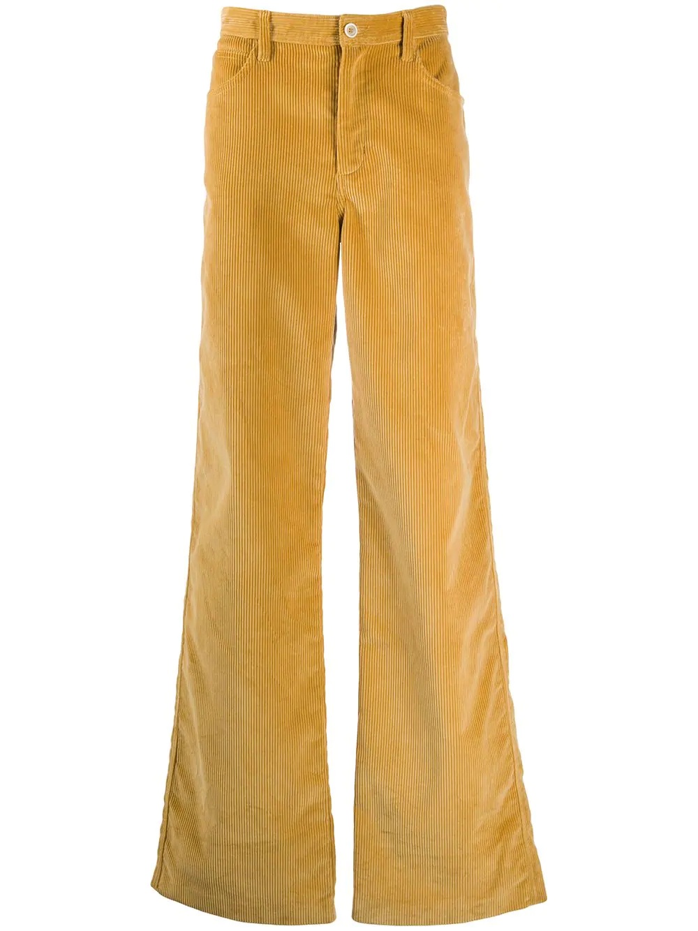 flared leg corduroy trousers - 1