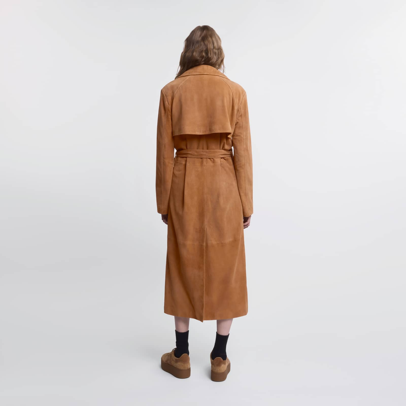 Trench Coat in suede - 4