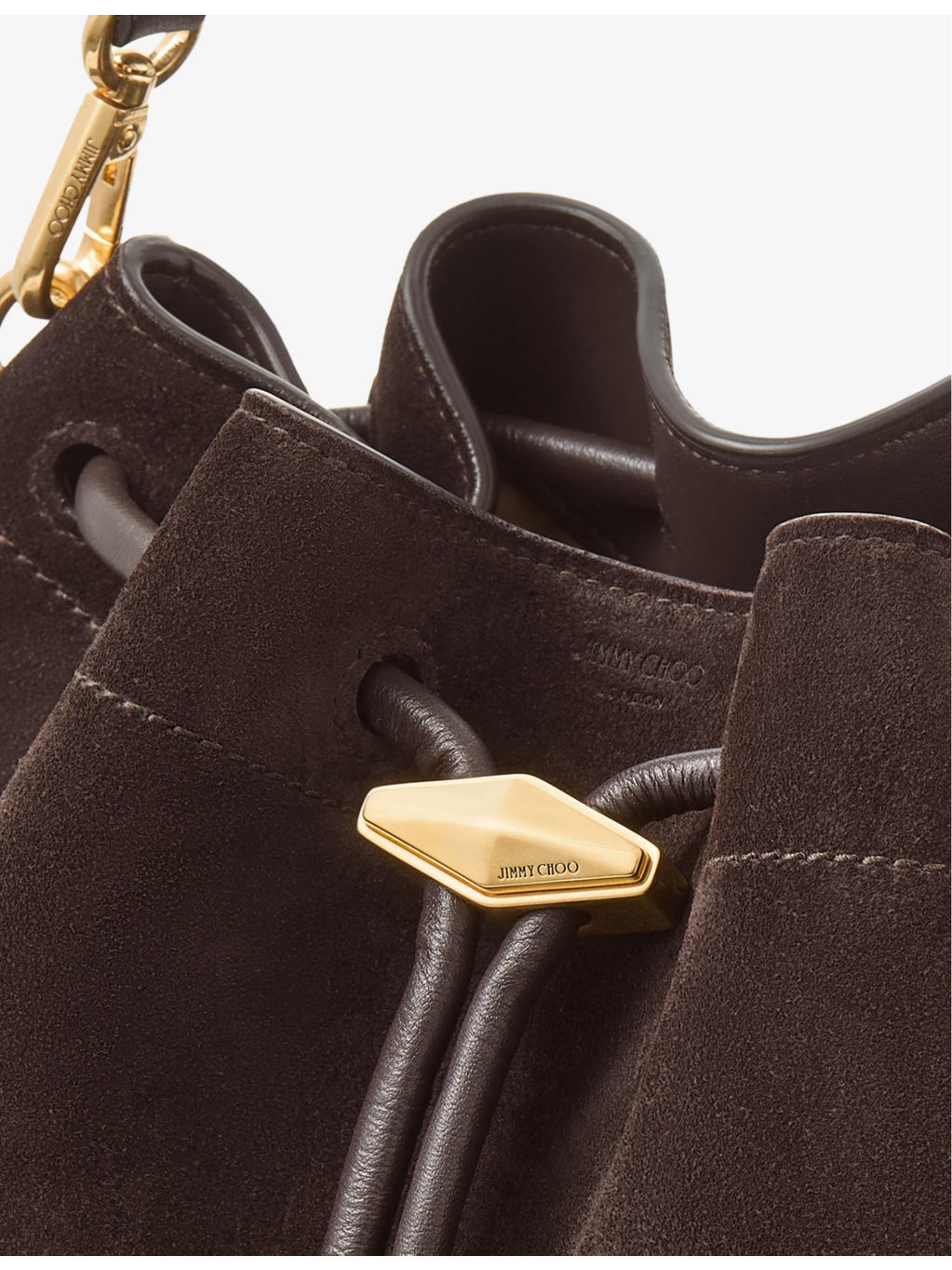 Cinch medium suede shoulder bag - 5