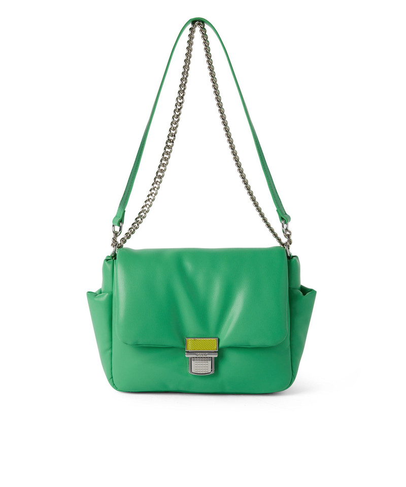 Puffer handbag with snap 5