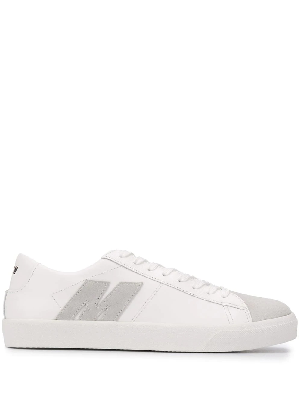 M appliqué low-top sneakers - 1