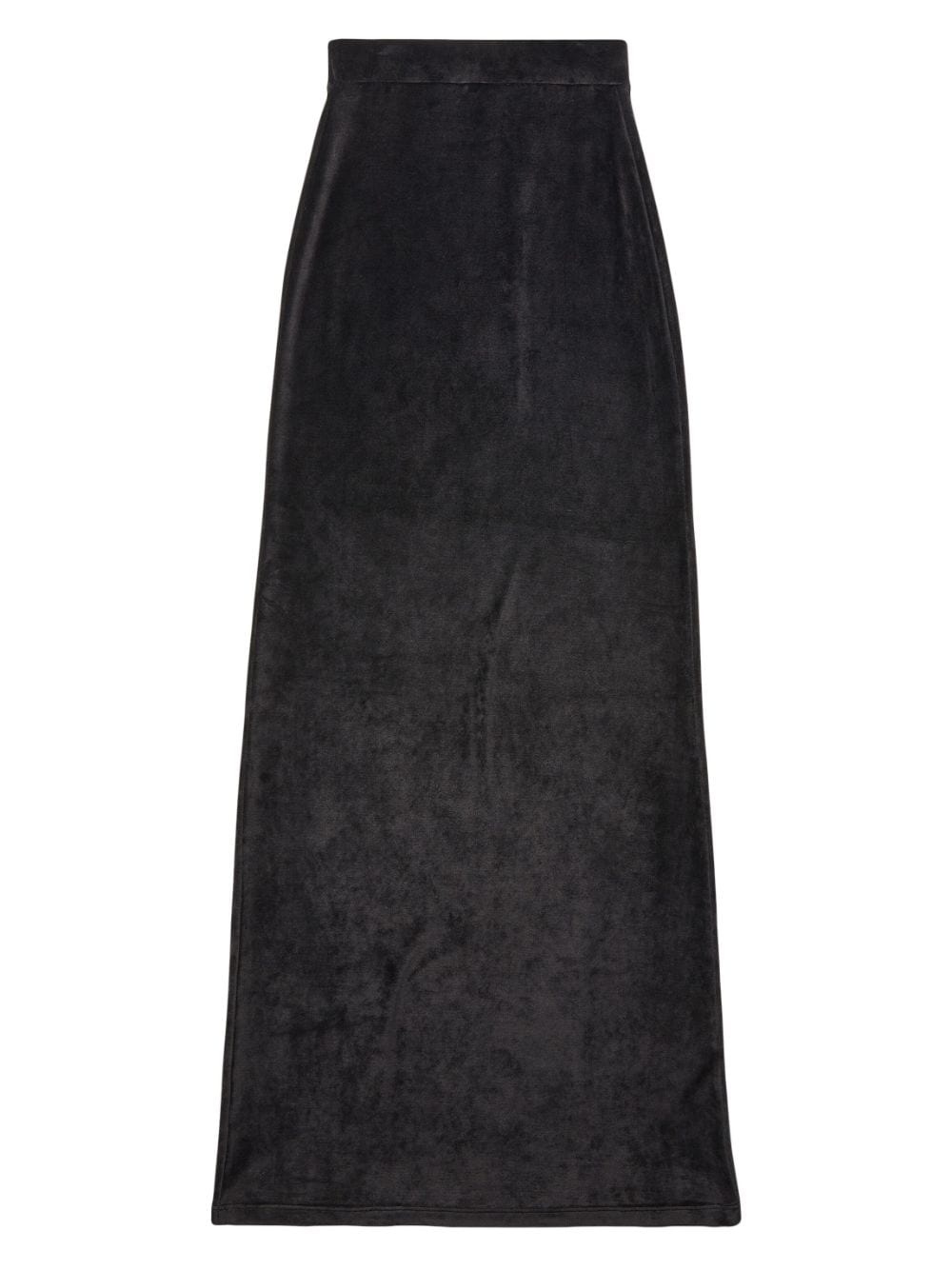 velvet-effect high-waisted skirt - 6