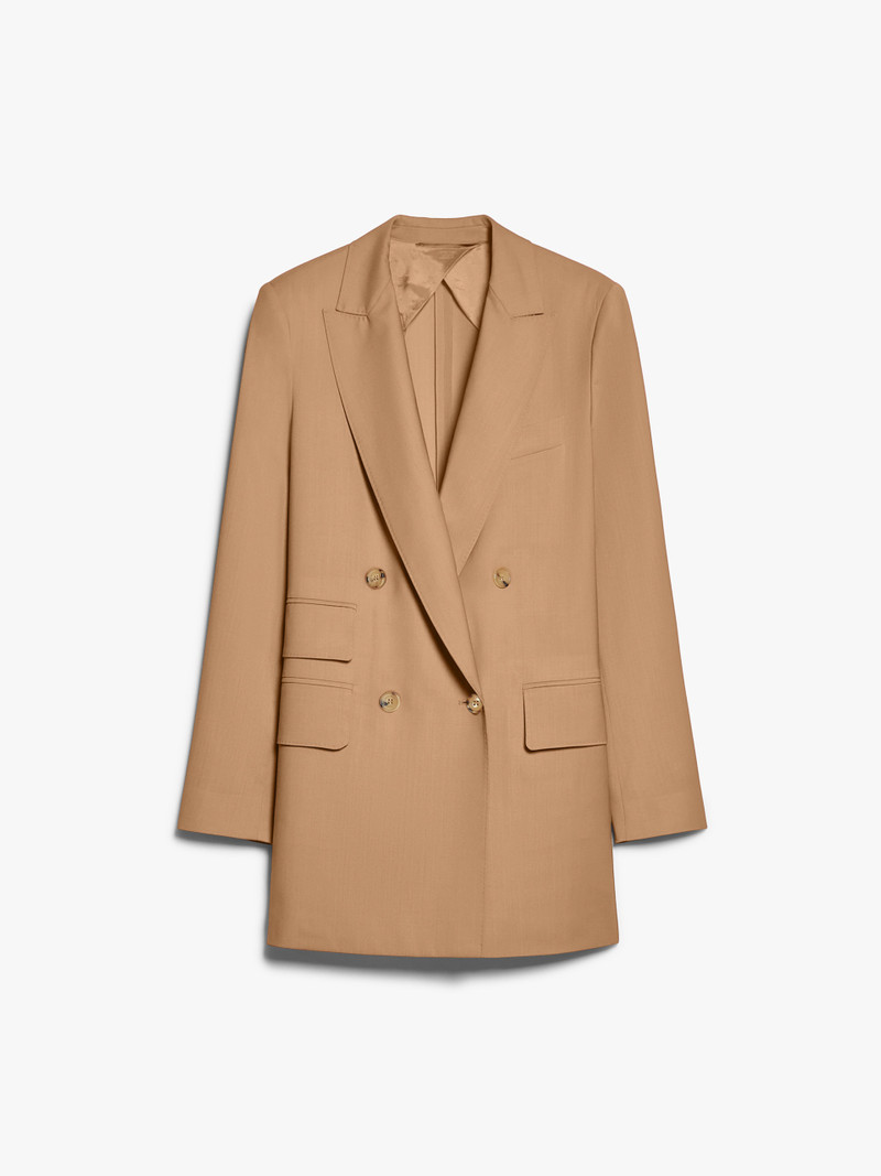 NEBBIE Straight wool canvas blazer - 1