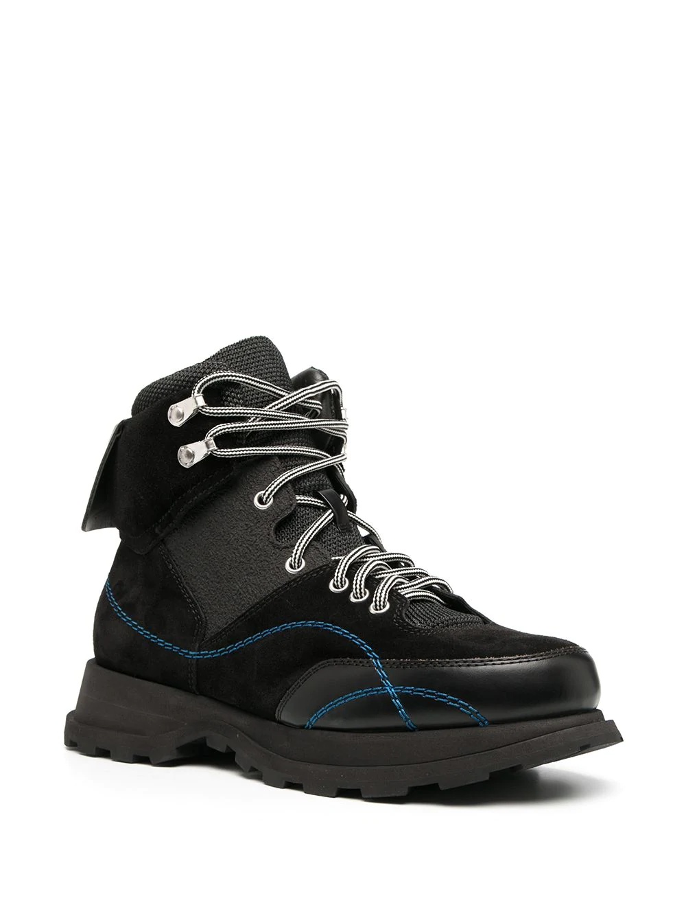 contrast-stitch mountain boots - 2