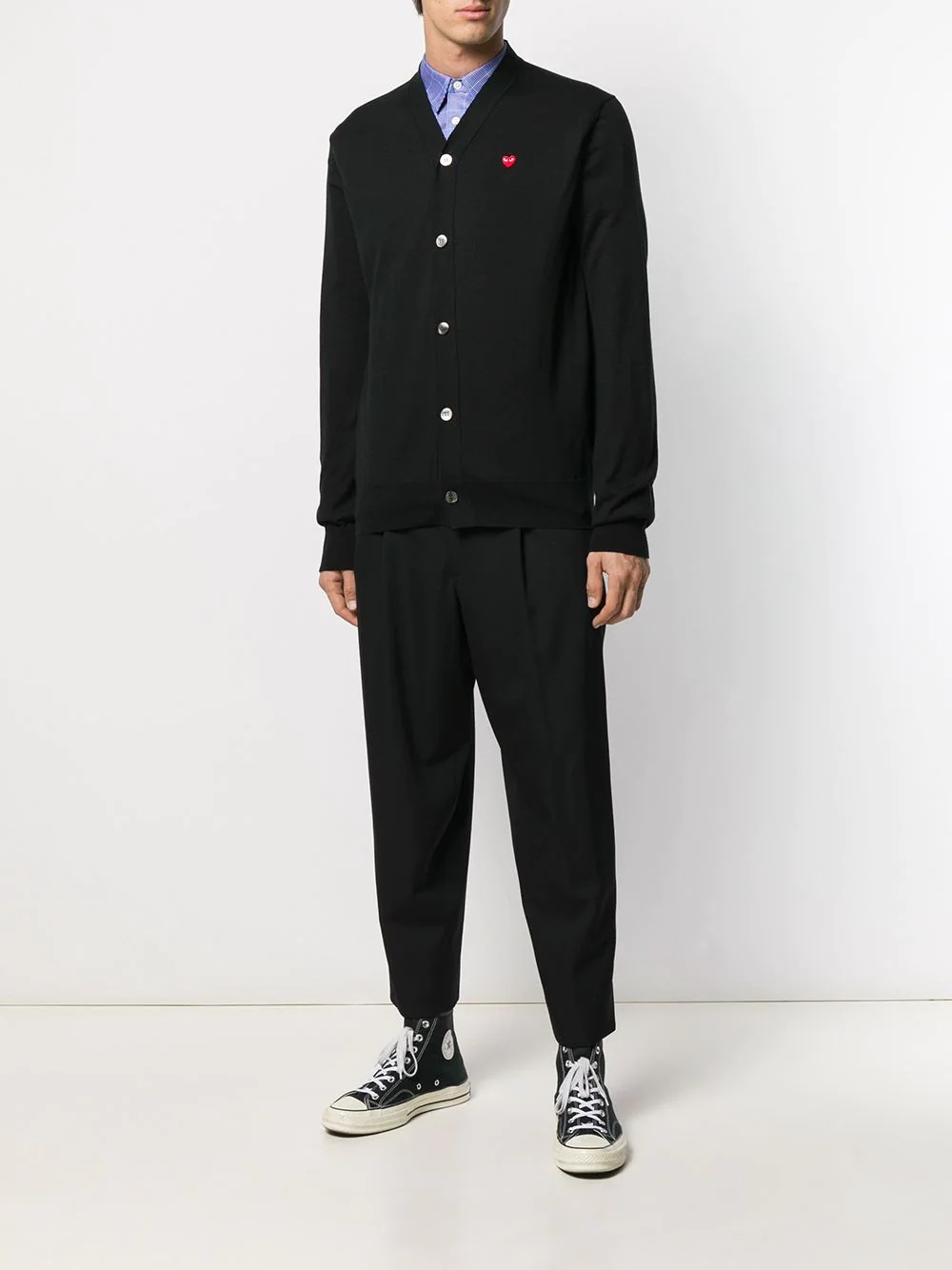 Heart logo V-neck cardigan - 2