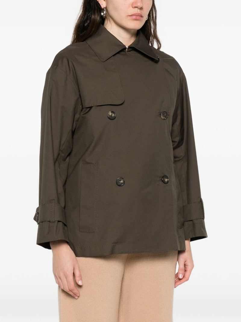 logo-patch double-breasted coat 3