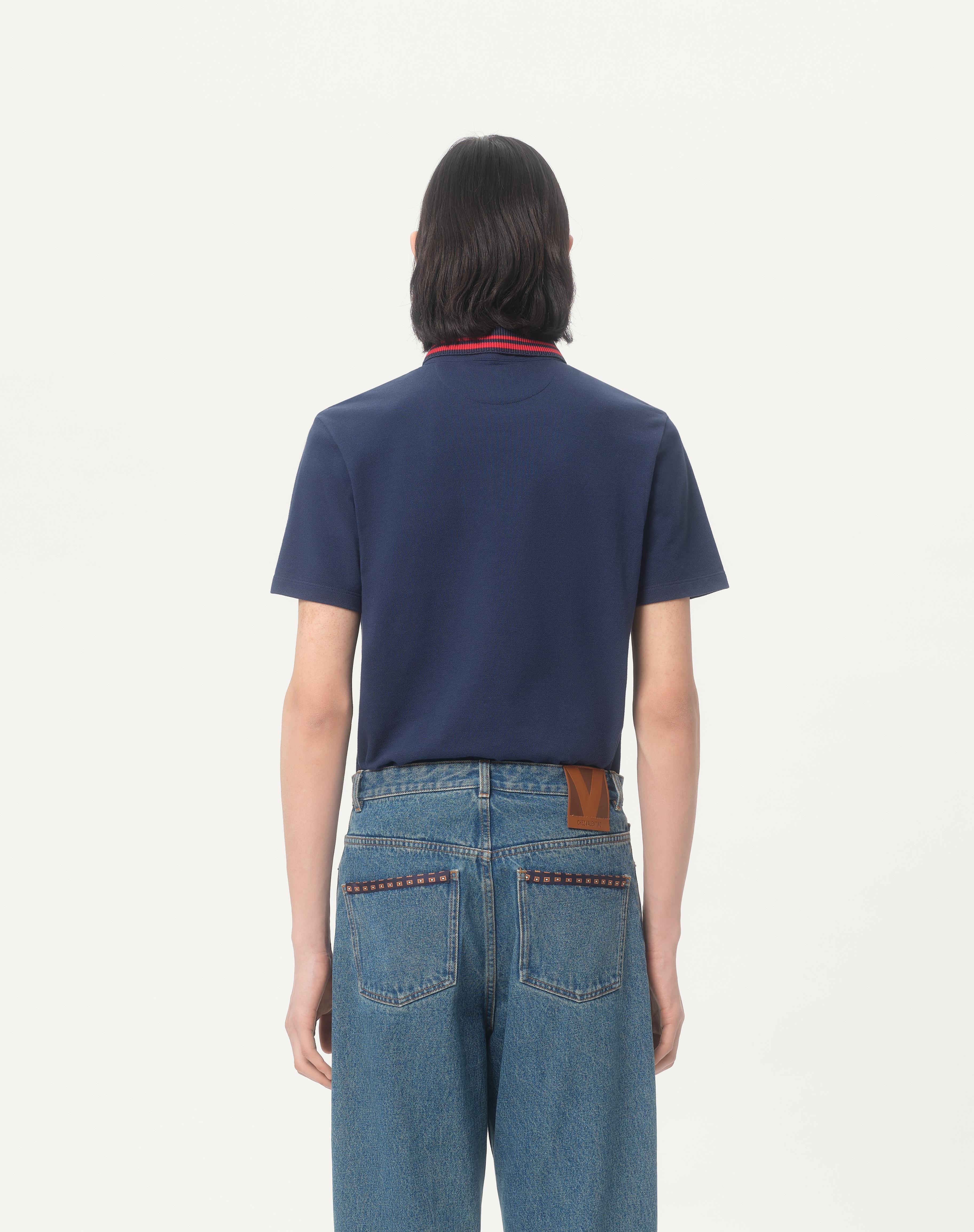 COTTON PIQUÉ POLO SHIRT WITH VG EMBROIDERY - 6