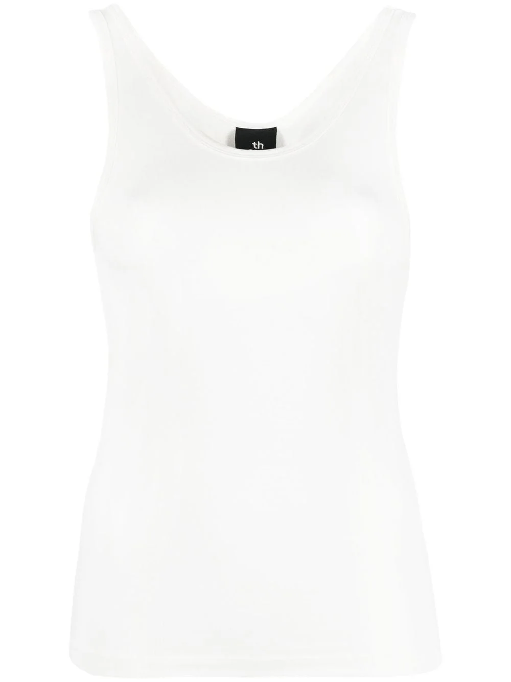 scoop- neck sleeveless top - 1