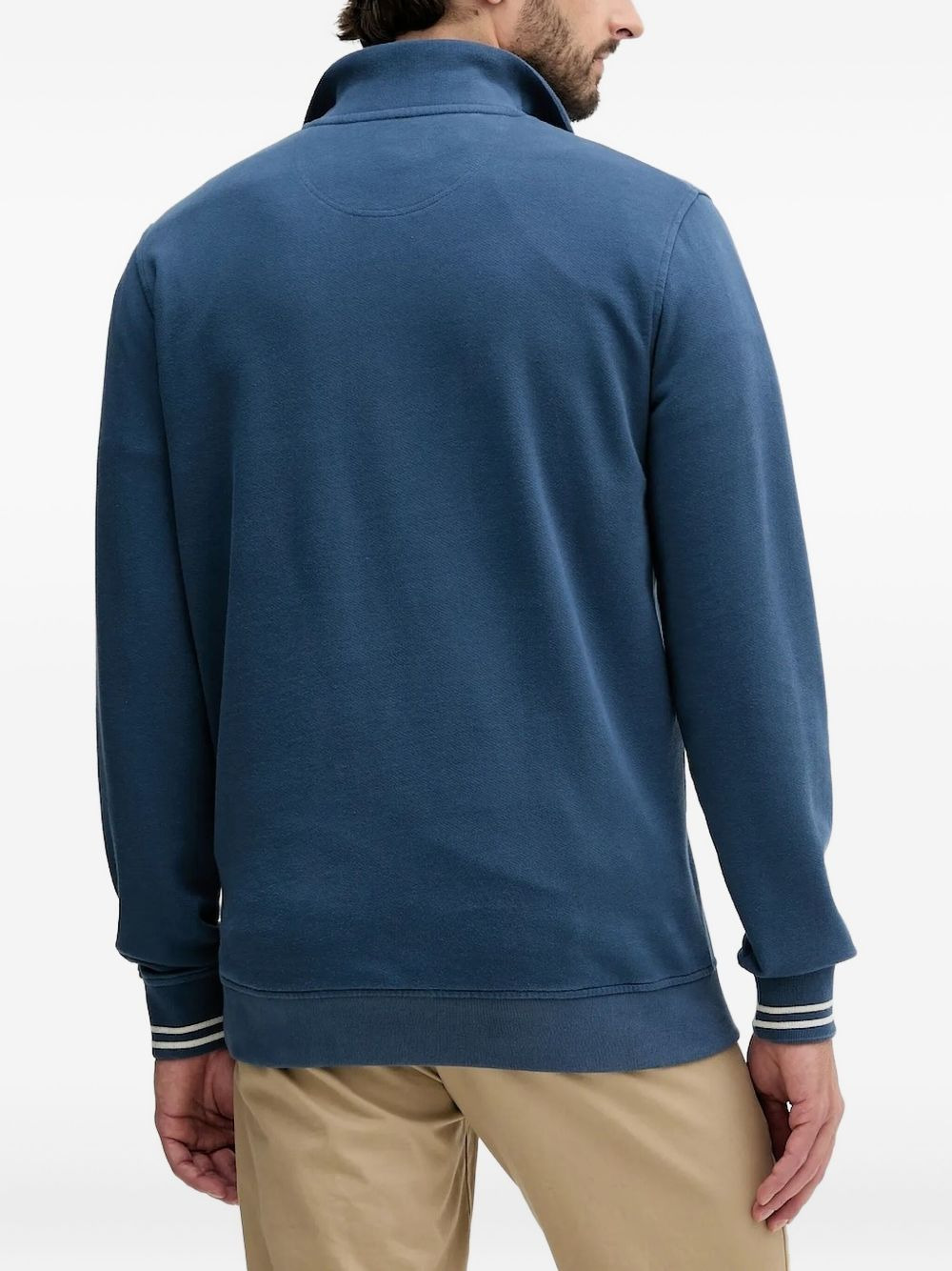 half-zip high-neck sweatshirt - 2