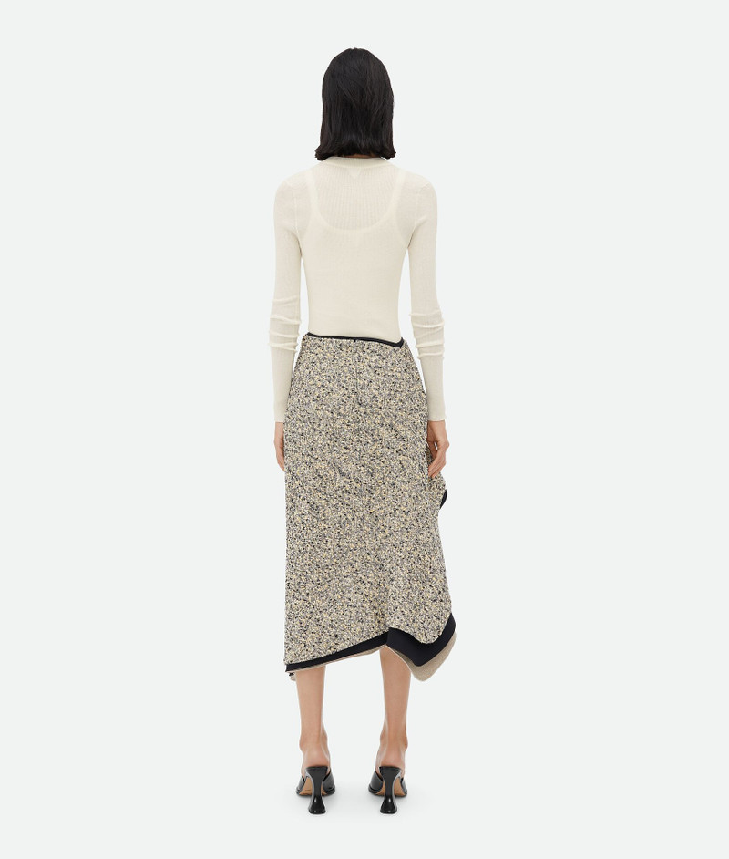 Textured Terrazzo Cotton Ruffle Skirt 3