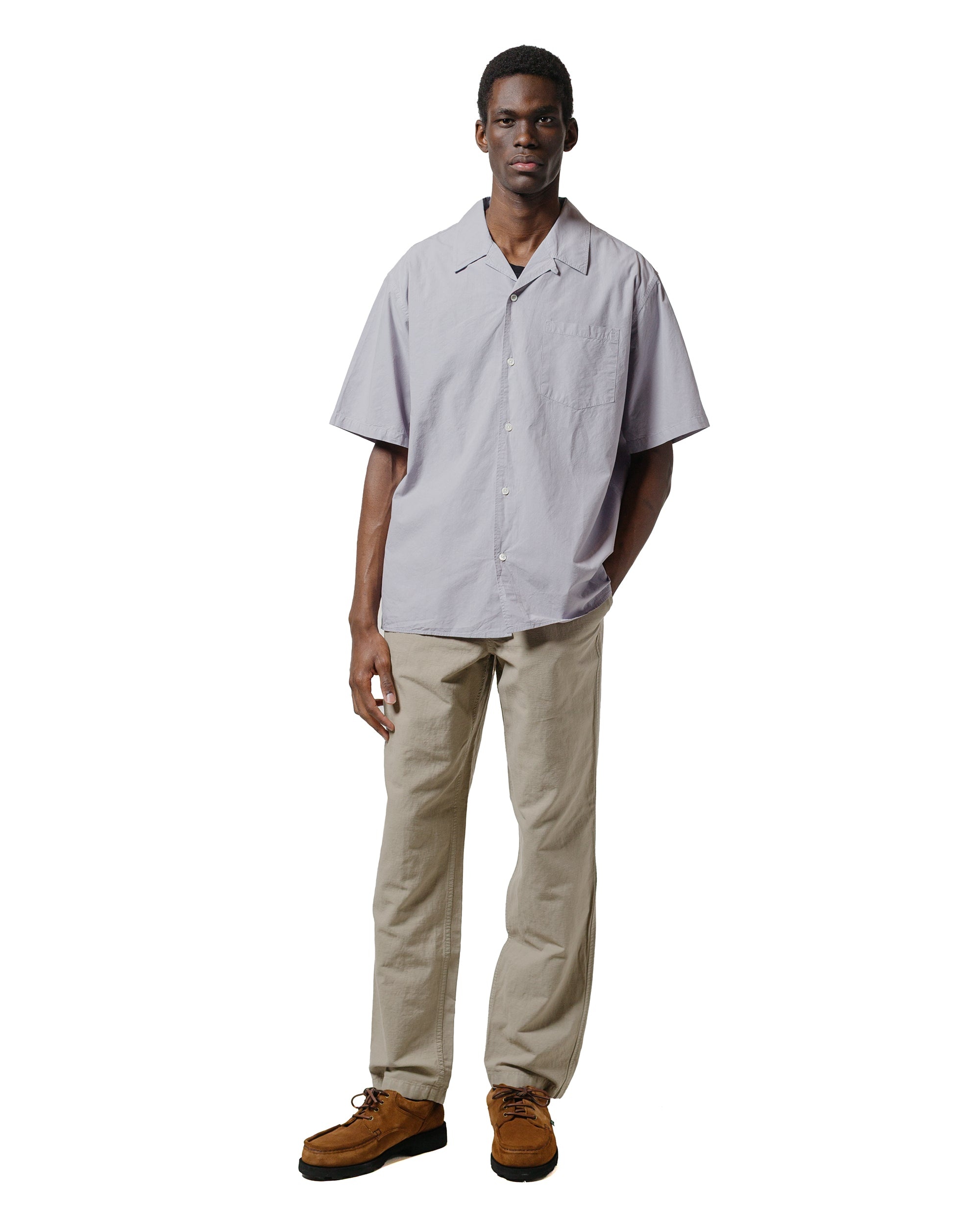 Carsten Cotton Tencel Shirt Crocus Purple - 4
