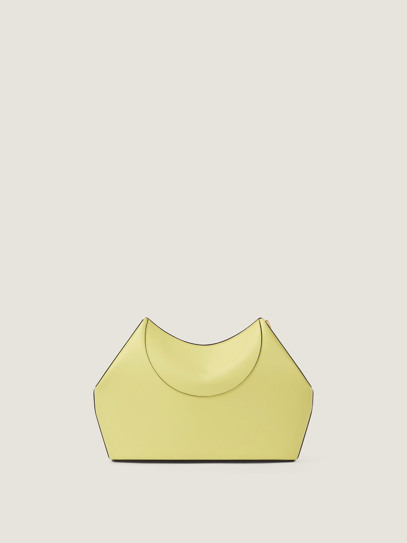 FACET CLUTCH IN LEATHER 4