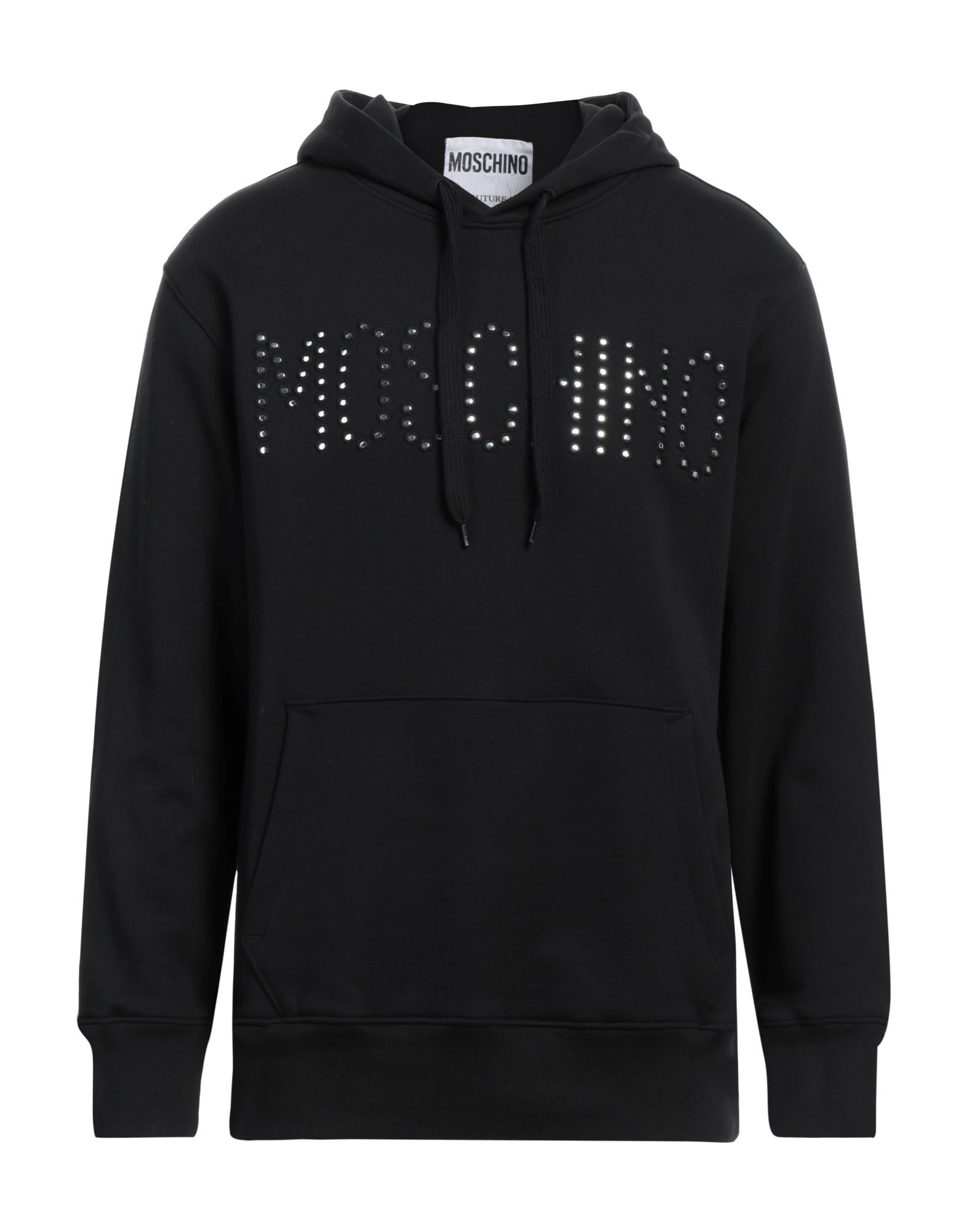 Black Men's Hooded Sweatshirt - 1