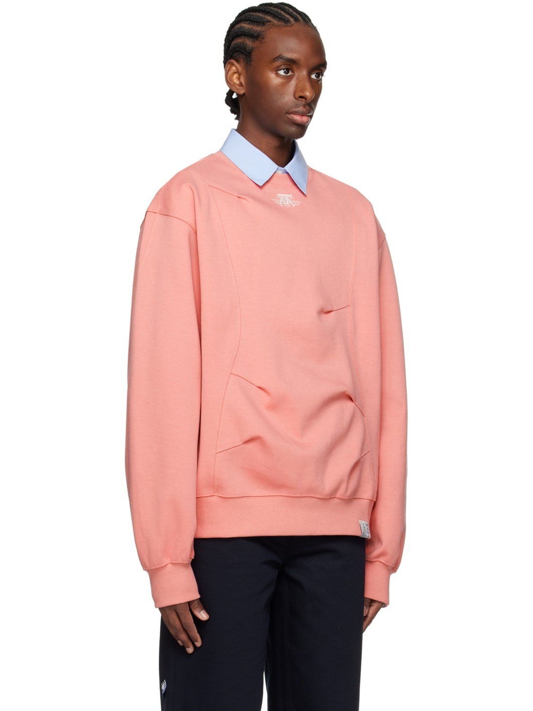 Pink Embroidered Sweatshirt - 2
