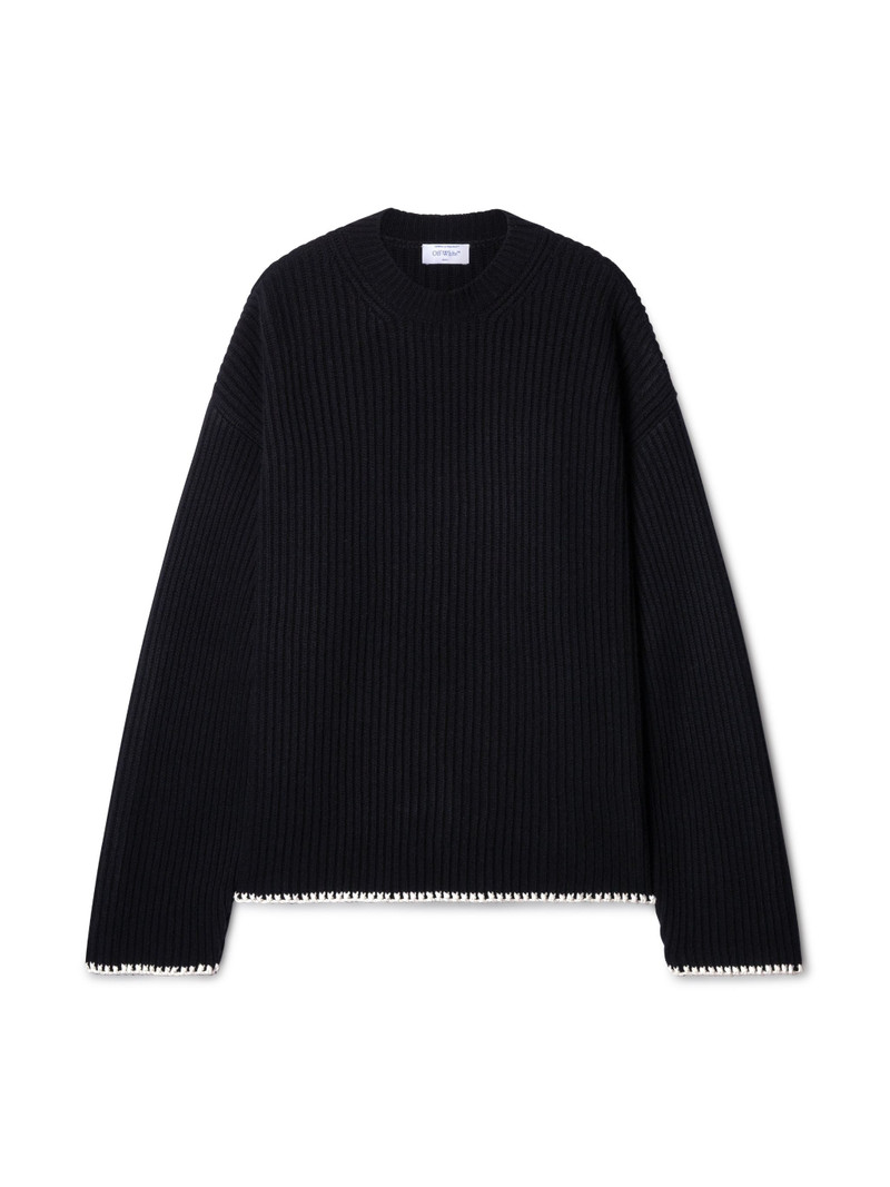 Contrast Trim Knit Turtleneck 1