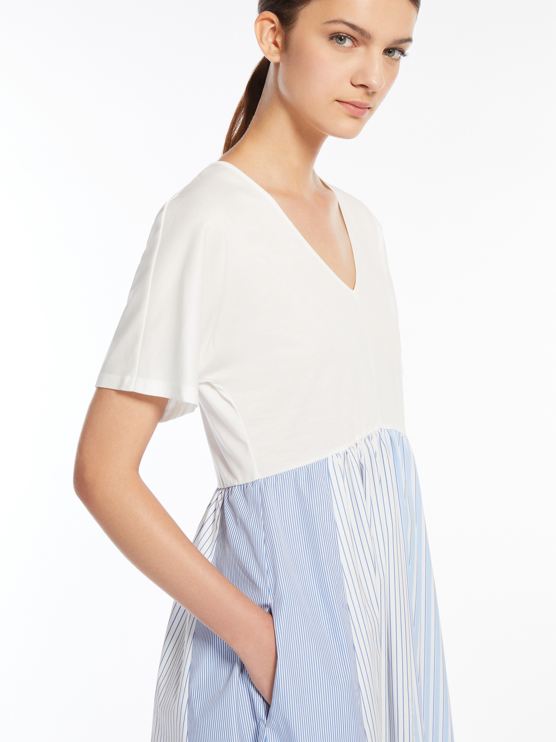 BRONZO Wide jersey dress - 5