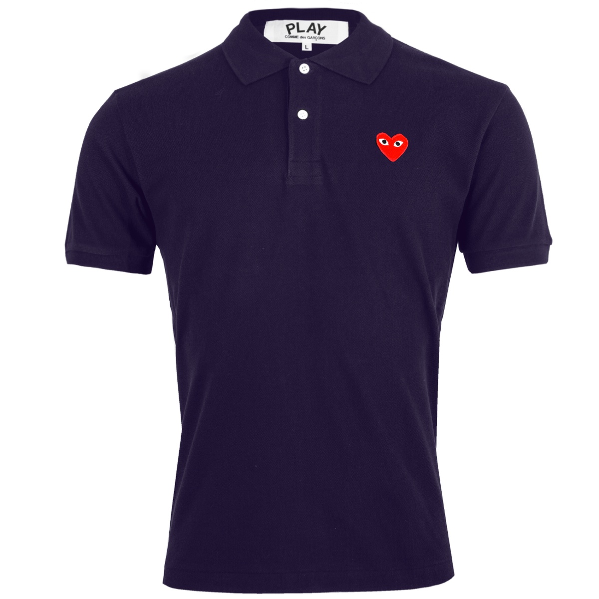 T006 Red Heart Polo Shirt Navy in Navy - 1