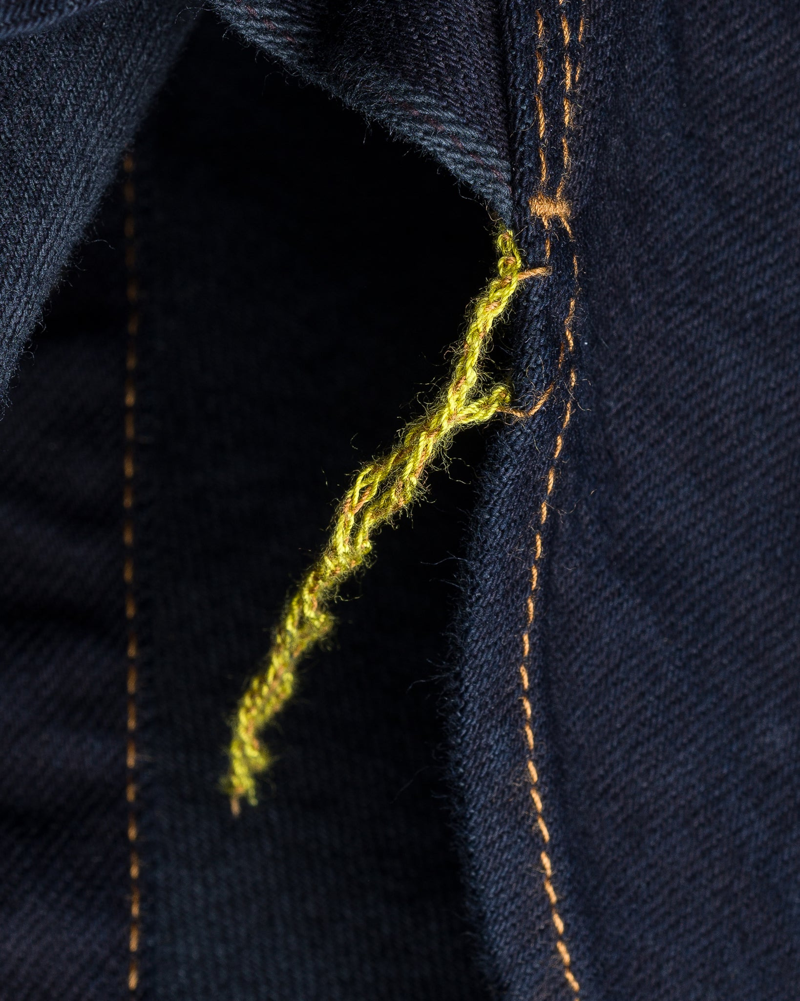 IHSH-33-OD 12oz Selvedge Denim Western Shirt - Indigo Overdyed Black - 20