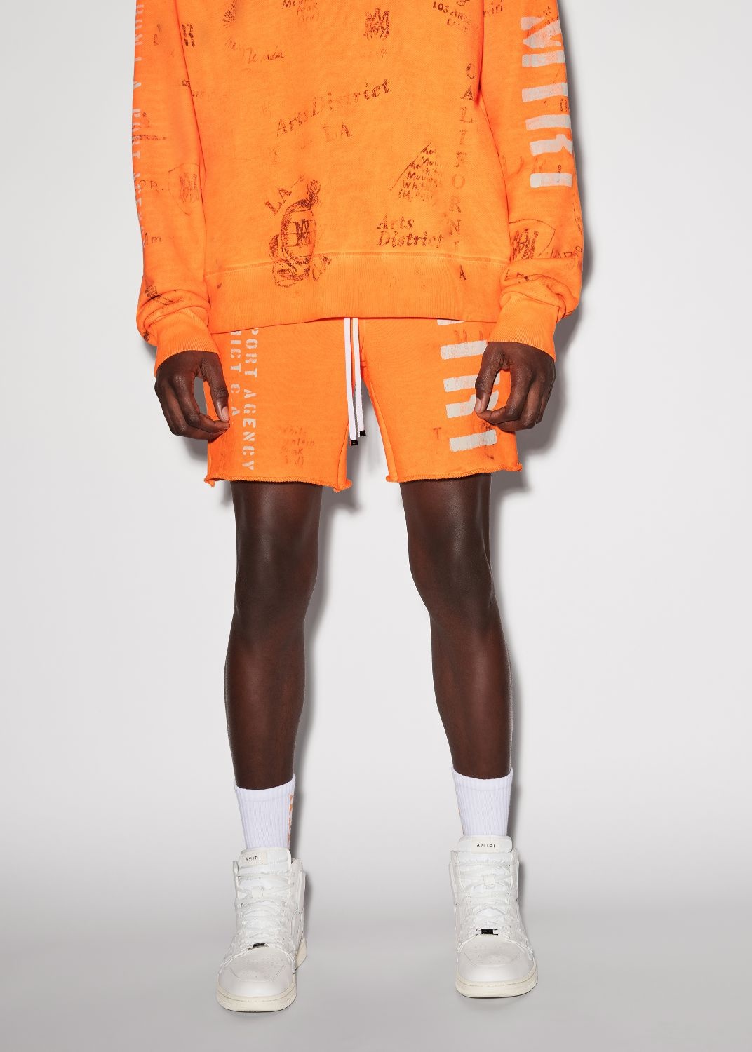 ARMY STENCIL SWEATSHORT - 2